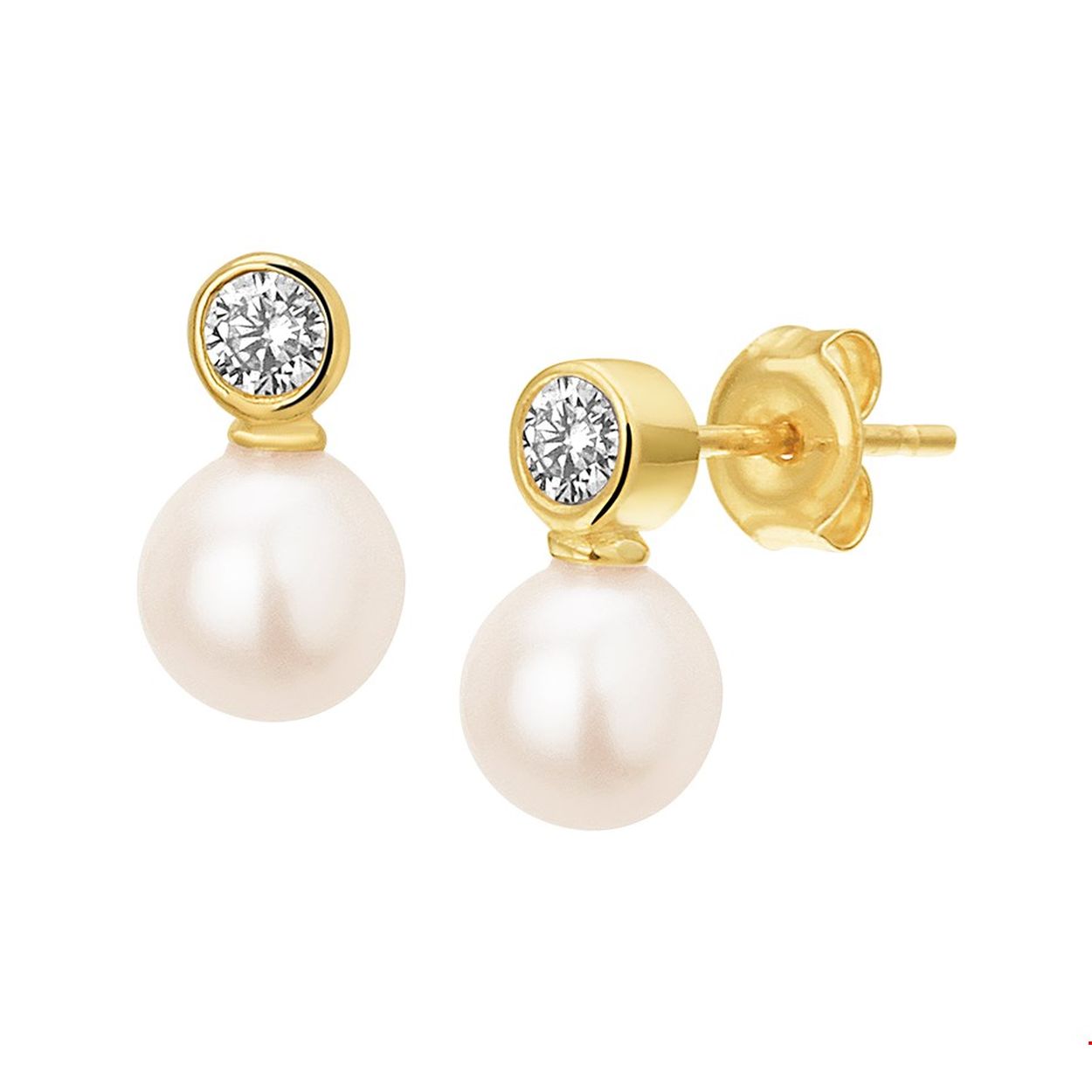 Beschrijving: Klassieke geelgouden oorknoppen uitgevoerd met een parel en briljant geslepen zirkonia in een zetkast. De oorknoppen hebben een afmeting van 9x5mm de parel 5mm en de zirkonia 2.5mm. Tip: De oorknoppen zijn te combineren met bijpassende sieraden uit onze collectie.
Verpakt per: 1
Doelgroep: dames
Breedte: 5 mm
Hoogte: 9 mm