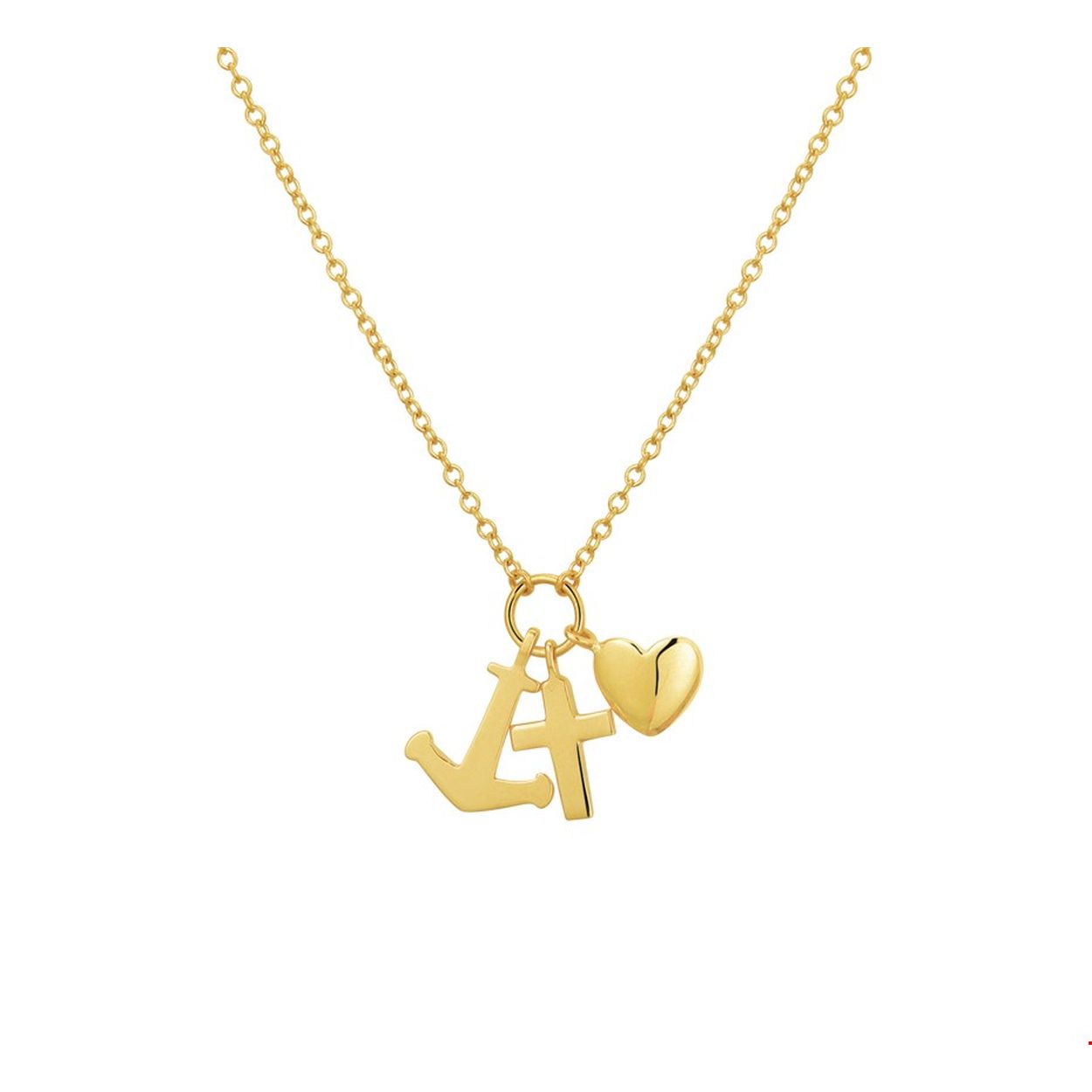 Beschrijving: Geelgouden 1.3mm anker collier met draaglengtes van 40 42 en 44cm uitgevoerd met een hanger met geloof hoop en liefde van 16mm hoog. Tip: Leuk om kado te doen aan dierbare of geliefde!
Verpakt per: 1
Doelgroep: dames
Kortste lengte: 40 cm
Langste lengte: 44 cm
Hoogte: 16 mm