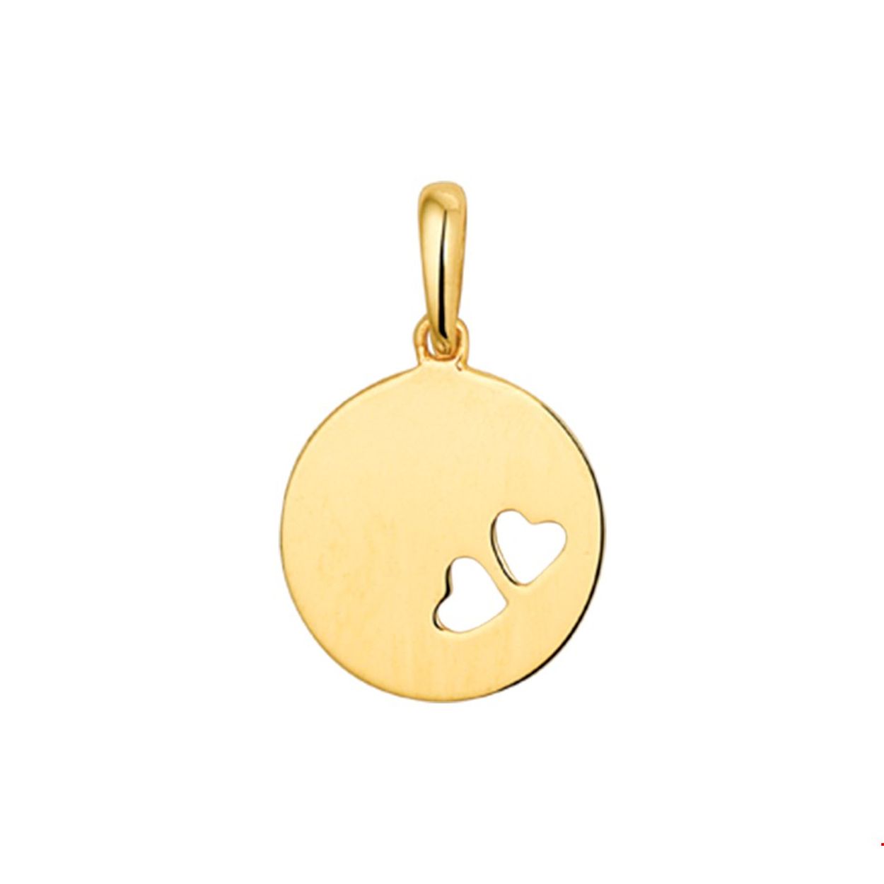 Beschrijving: Geelgouden hanger met een diameter van 10.5mm en uitgevoerd met twee uitgestanste hartjes en stevig hangoog. Tip: Leuk om kado te doen aan je geliefde of dierbare. Combineer deze hanger met een collier uit onze collectie en de hanger kan gelijk om!
Verpakt per: 1
Doelgroep: dames