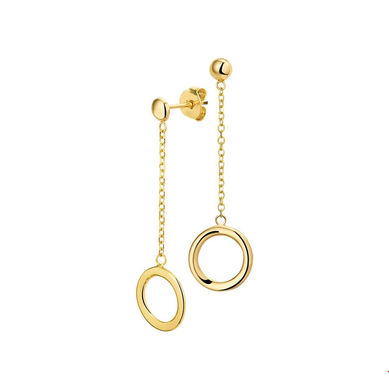Beschrijving: Geelgouden oorhangers uitgevoerd met 2 rondjes van 10.5mm verbonden door een anker schakel van 4cm.
Verpakt per: 1
Doelgroep: dames
Breedte: 10.5 mm
Hoogte: 40 mm