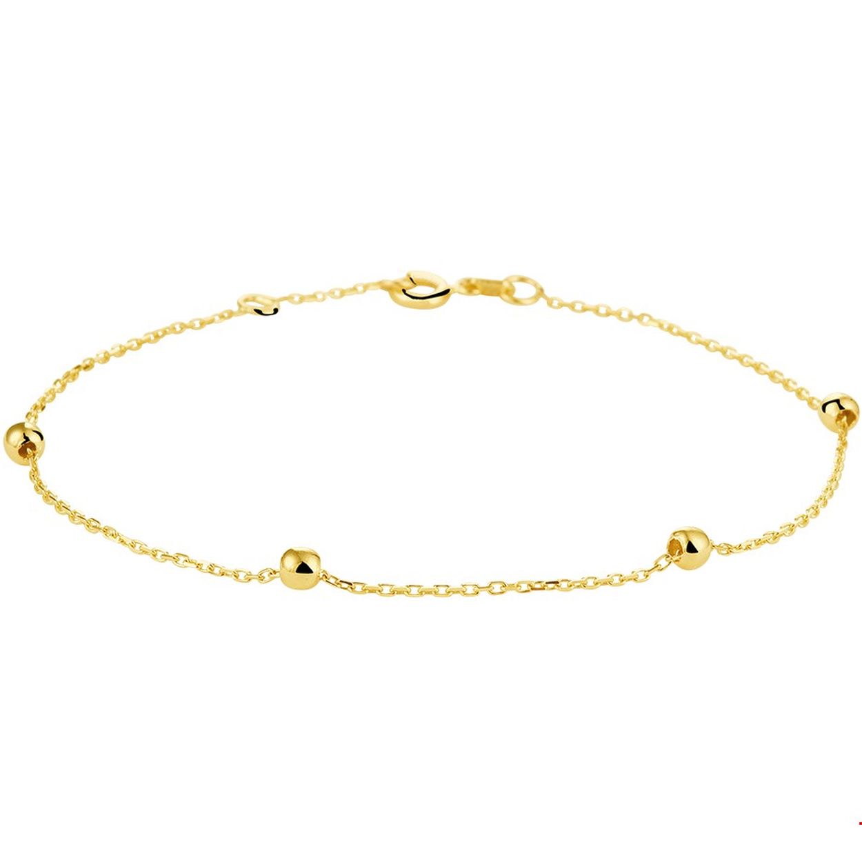 Beschrijving: Geelgouden 1mm anker armband met draaglengtes van 17,5 cm 18,5 cm uitgevoerd met 7 bolletjes van 3mm. De armband is te combineren met bijpassende sieraden uit onze collectie.
Verpakt per: 1
Doelgroep: dames
Breedte: 3 mm
Kortste lengte: 17.5 mm
Langste lengte: 18.5 mm