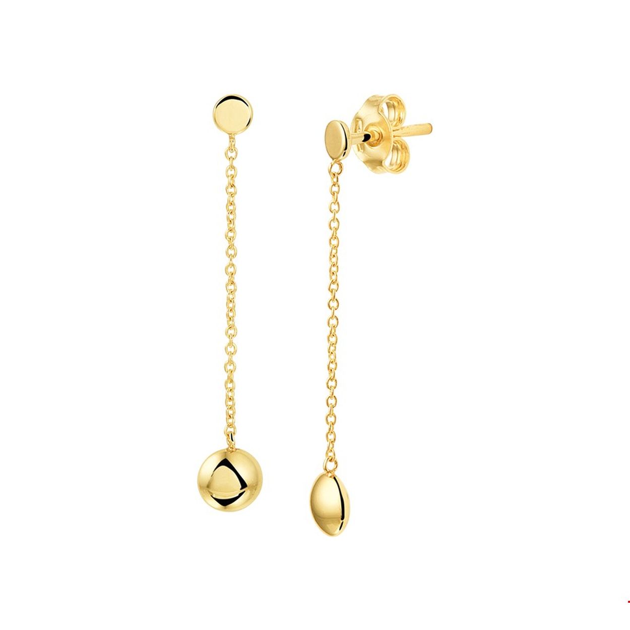 14kt geelgoud oorhangers
