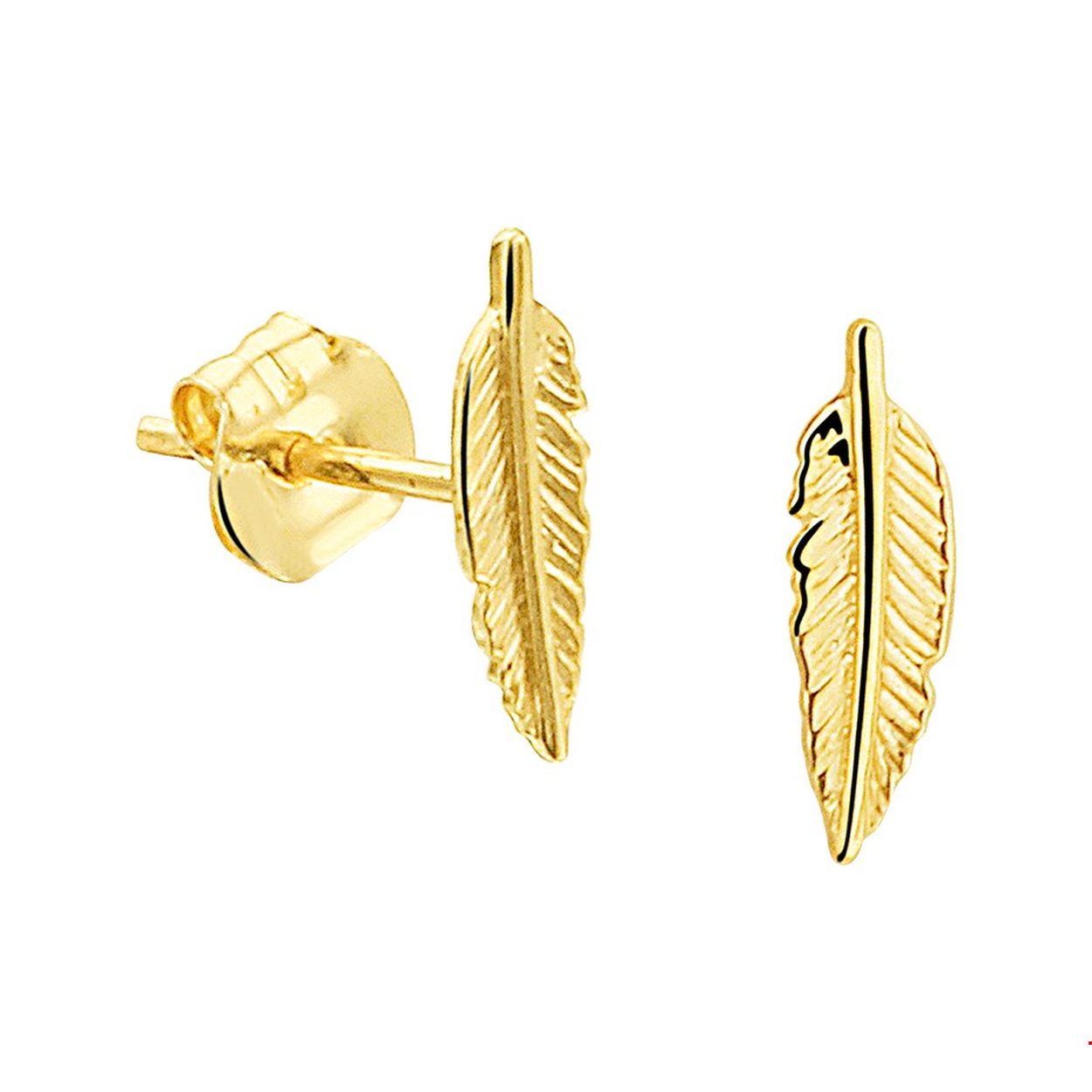 Geelgouden oorknoppen in de vorm van een veer met een afmeting van 9.5x3.0mm. Uitgevoerd met een stevige poussette sluiting.
Doelgroep: dames
Breedte: 3 mm
Hoogte: 9.5 mm