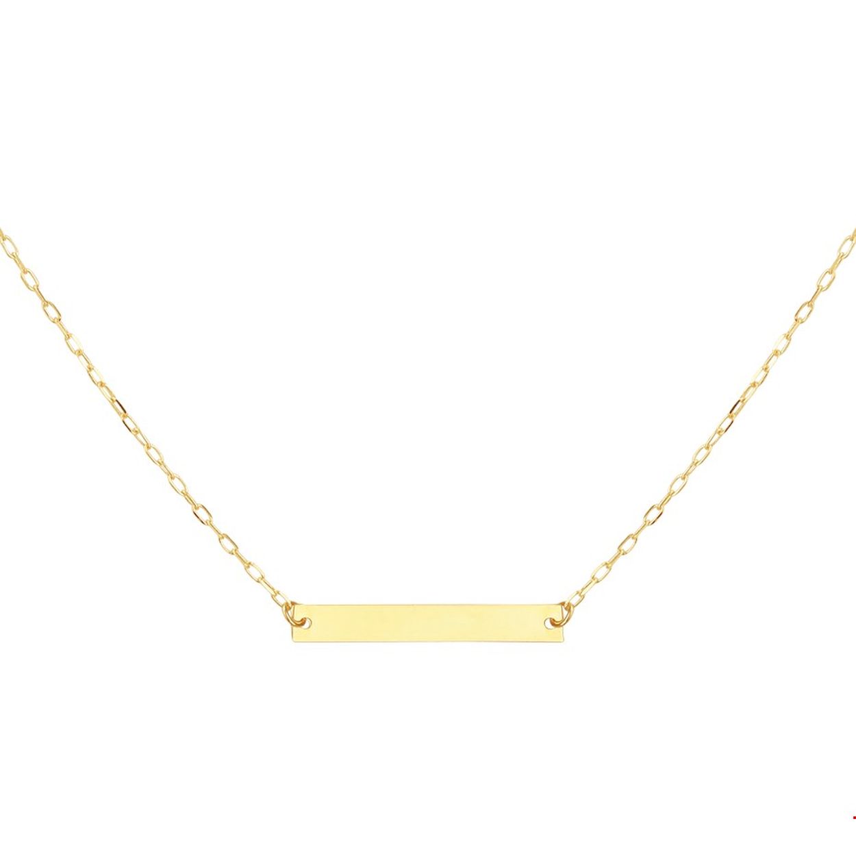 Beschrijving: Geelgouden 1.2mm anker graveercollier met draaglengtes van 42cm en 44cm. Het collier is uitgevoerd met een graveerplaat van 3.5x25mm en stevige veerring sluiting.
Verpakt per: 1
Doelgroep: dames
Breedte: 25 mm
Kortste lengte: 42 mm
Langste lengte: 44 mm
Hoogte: 3.5 mm