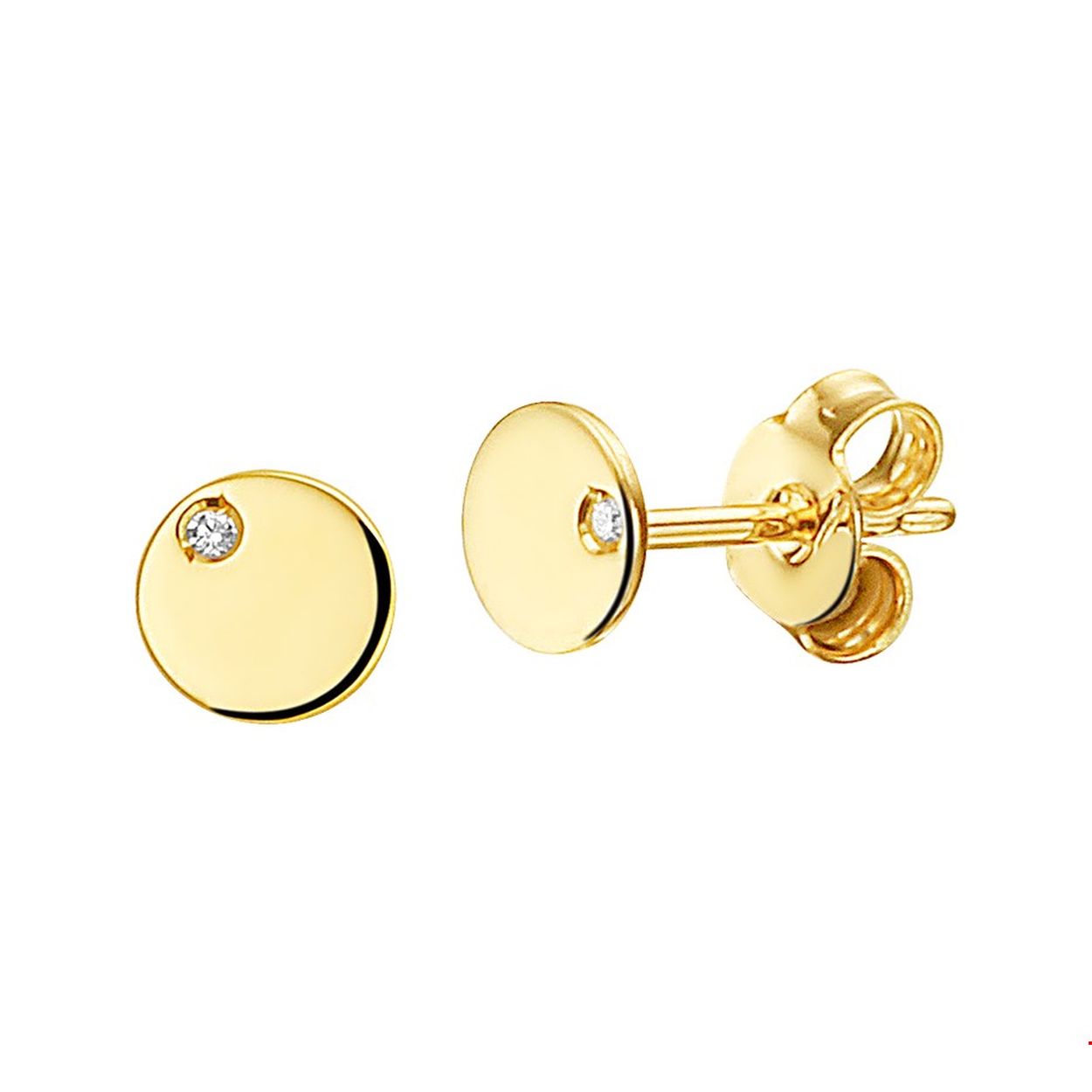 Beschrijving: Trendy geelgouden ronde oorknoppen met een diameter van 5.5mm uitgevoerd met briljant geslepen diamant 0.010ct. en stevige poussette sluiting. Deze oorknoppen met schitterende diamant zullen je outfit een hippe en trendy look geven met een elegant touch!
Doelgroep: dames
Zetting: solitaire (filetzetting)