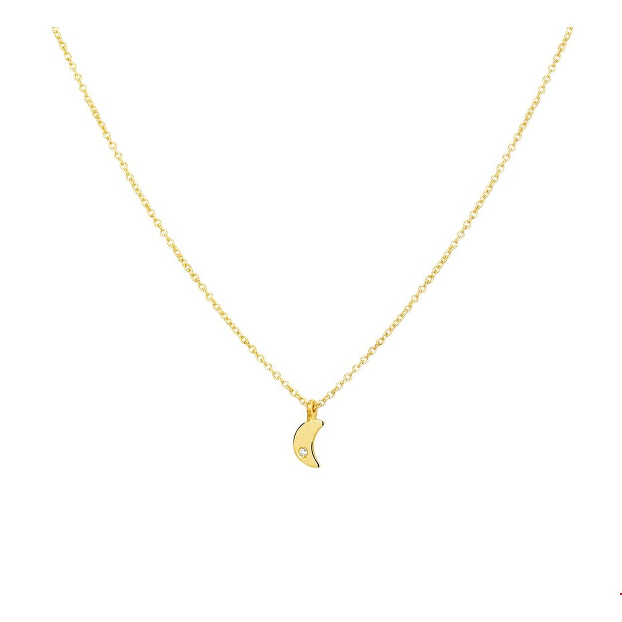 Beschrijving: Trendy geelgouden 0.9mm anker collier met draagengtes van 41 43 en 45cm. Het collier is uitgevoerd met een halve maan hanger van 8x4mm luxe briljant geslepen diamant 0.005ct. en een stevige karabijn sluiting. Het fijne collier en de subtiele hanger met diamant geven elke oufit een trendy en elegante look.
Verpakt per: 1
Doelgroep: dames
Breedte: 4 mm
Kortste lengte: 41 mm
Langste lengte: 45 mm
Hoogte: 8 mm