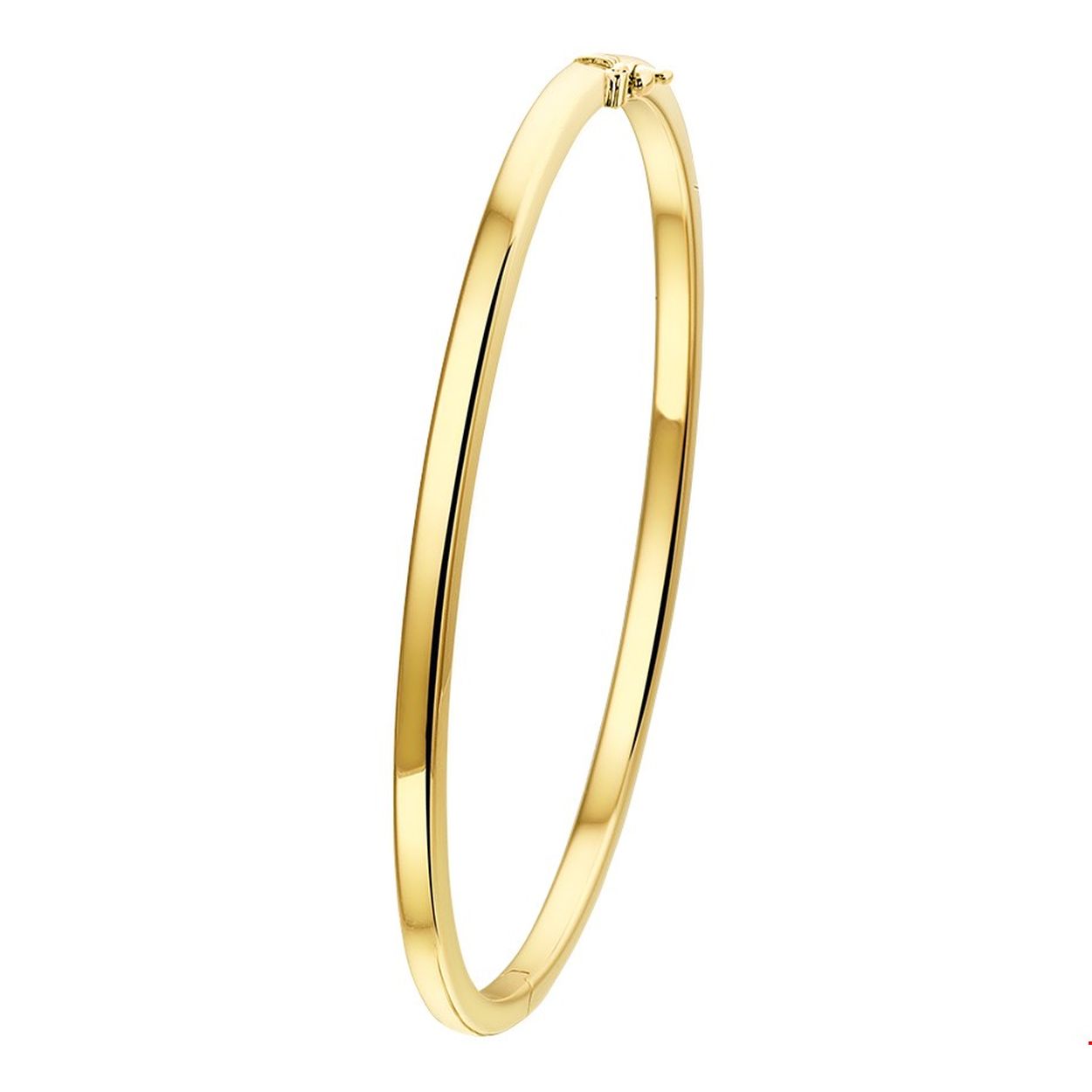 Beschrijving: Geelgouden slavenband met een diameter van 61mm uitgevoerd met een 3mm vlakke buis en stevige scharnier sluiting. Door het strakke design is deze slavenband gemakkelijk te combineren met andere sieraden.
Verpakt per: 1
Doelgroep: dames
Breedte: 3 mm