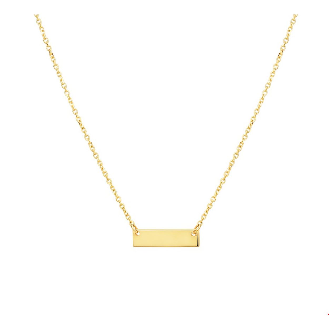 Beschrijving: Fijn geelgouden 1mm anker graveercollier met draaglengtes van 42cm en 44cm. Het graveercollier is uitgevoerd met een graveerplaat van 4x15mm en karabijn sluiting.
Verpakt per: 1
Doelgroep: dames
Breedte: 15 mm
Kortste lengte: 41 mm
Langste lengte: 44 mm
Hoogte: 4 mm