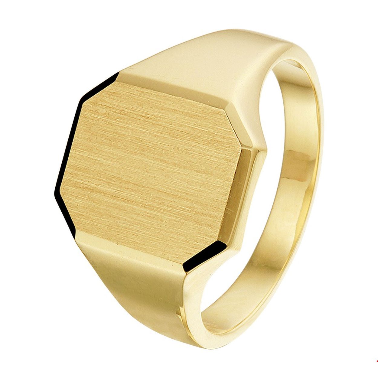 Beschrijving: Stijlvol geelgouden mat gediamanteerde graveerring met een afmeting van 14.5x12.5mm. De gediamanteerde afwerking en de robuuste afkanteningen van de ring maken dit sieraad helemaal af.
Uniekenummer serie: 41499
Verpakt per: 1
Doelgroep: heren
Ringmaat: 20.00 mm (63)
Breedte: 12.5 mm
Hoogte: 14.5 mm