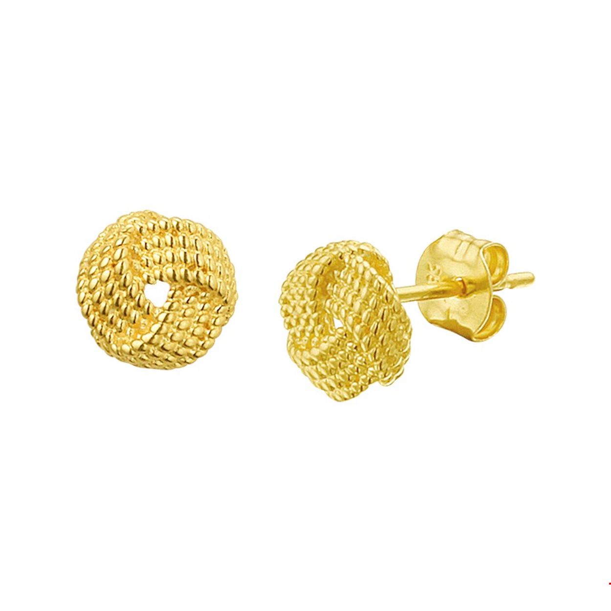 Beschrijving: Een goede garderobe begint bij de basis en ditzelfde geldt voor een tijdloze sieradencollectie! De verfijnde lijnen in knoop-vorm geven deze oorknoppen een speelse look. Details: Geelgouden oorknoppen met een knoop. De oorknoppen zijn te combineren met bijpassende sieraden uit onze collectie.
Verpakt per: 1
Doelgroep: dames
Breedte: 6.5 mm
Hoogte: 6.5 mm