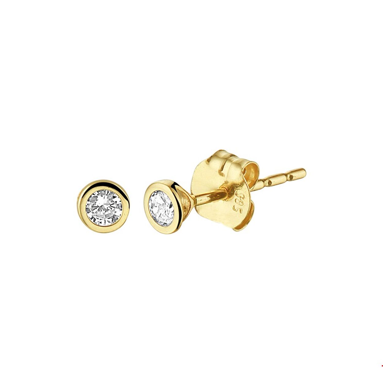 Een goede garderobe begint bij de basis en hetzelfde geldt voor een tijdloze sieradencollectie! Deze basic oorknoppen passen bij iedere outfit en zijn met veel andere sieraden te combineren. Details: geelgouden oorknoppen met schitterende zirkonia.