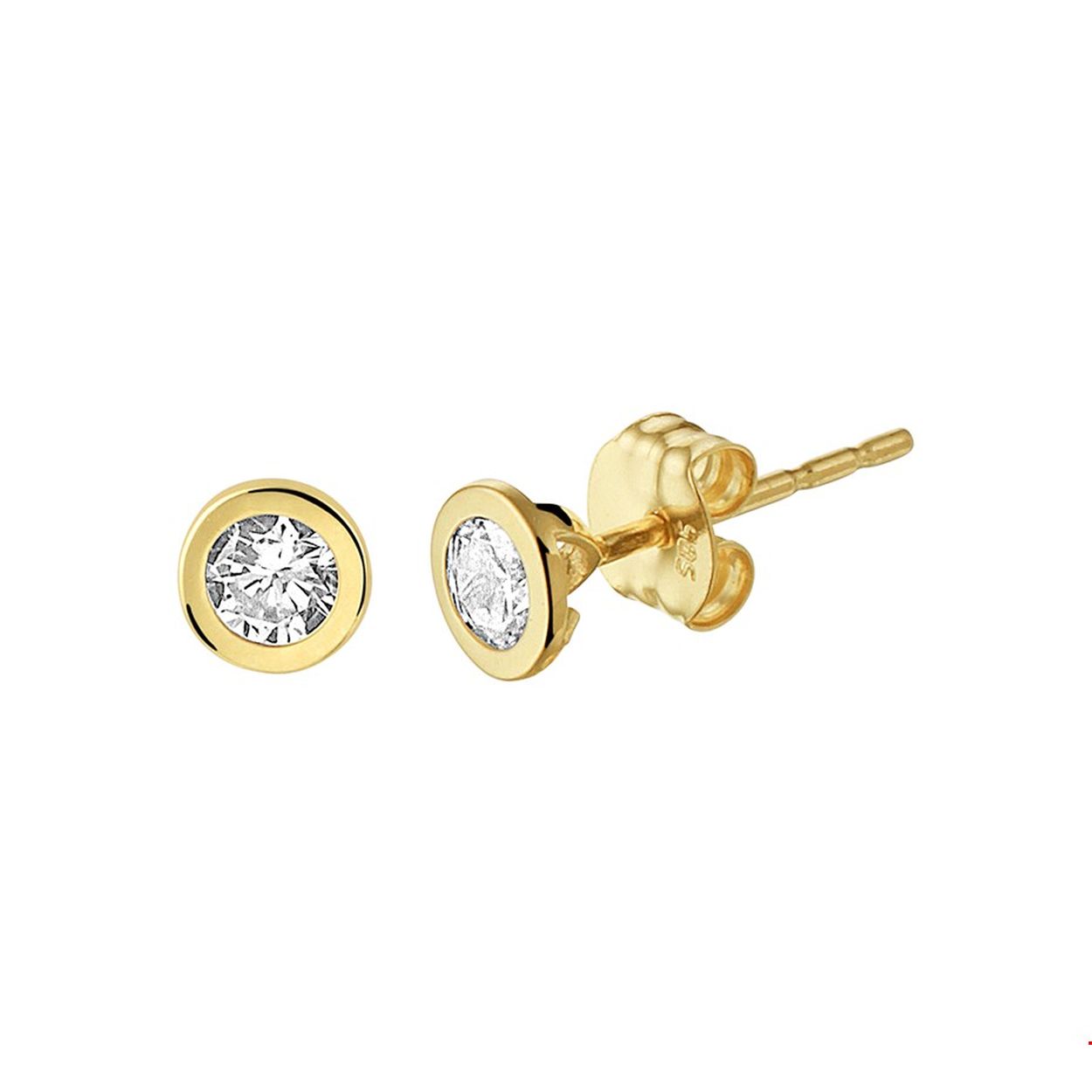 Beschrijving: Een goede garderobe begint bij de basis en hetzelfde geldt voor een tijdloze sieradencollectie! Deze basic oorknoppen passen bij iedere outfit en zijn met veel andere sieraden te combineren. Details: geelgouden oorknoppen met schitterende zirkonia.