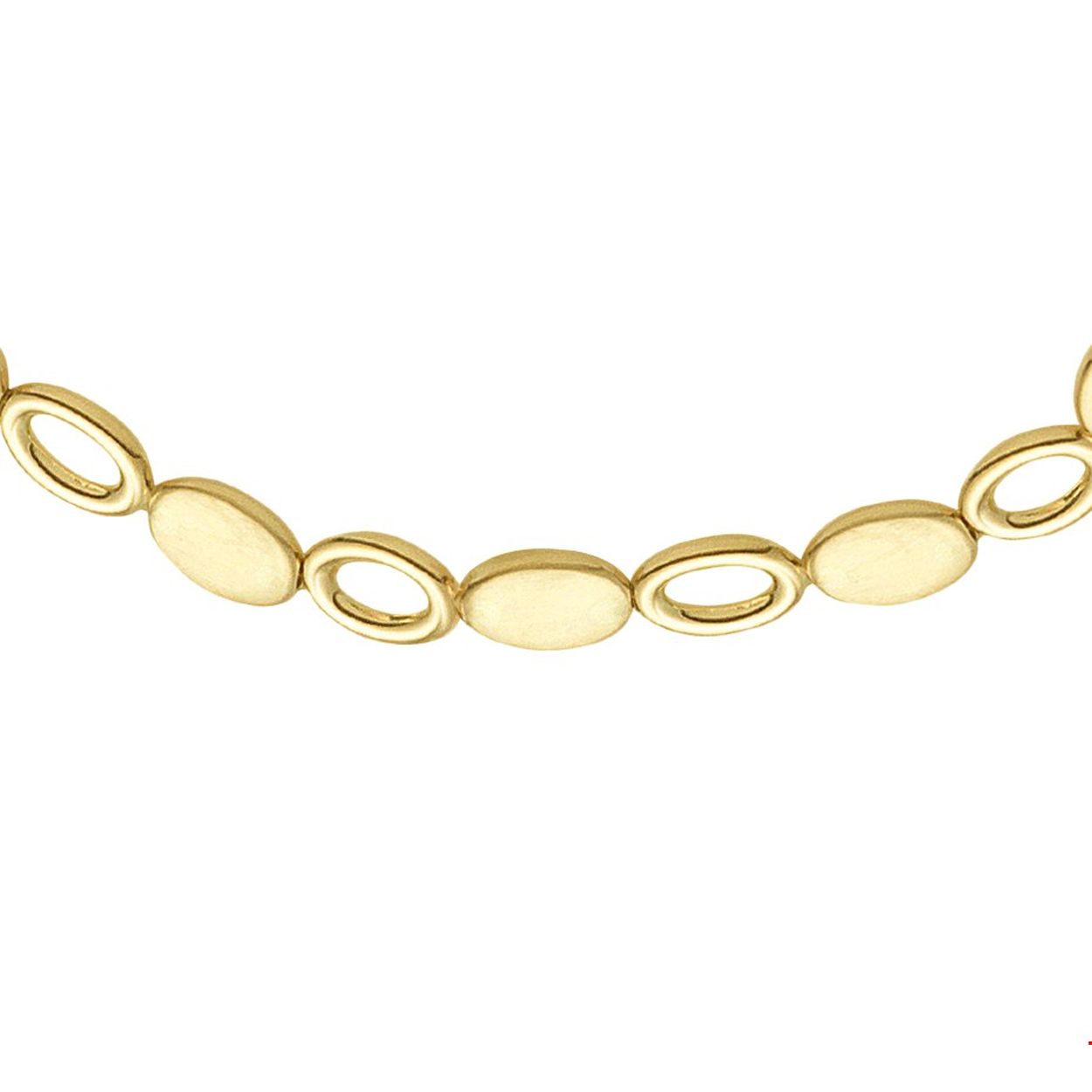 Beschrijving: Stijlvol geelgouden collier met een lengte van 45cm en schakelbreedte van 7.4mm. Het collier is poli/mat afgewerkt en heeft een stevige karabijn sluiting. 
Verpakt per: 1
Doelgroep: dames
Breedte: 7.4 mm
Langste lengte: 45 mm