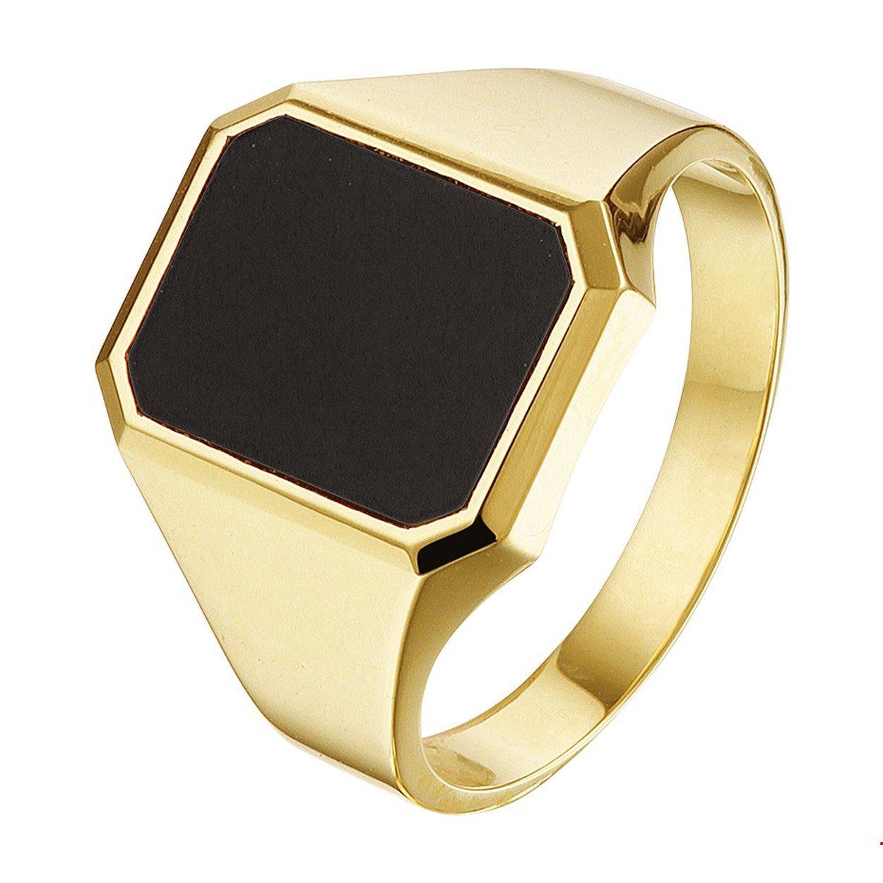 Stijlvolle geelgouden zegelring uitgevoerd met een onyx steen. De robuuste randen van de ring maken dit sieraad helemaal af. De ring geeft je look direct een chique uitstraling.
Breedte: 12.5 mm
Hoogte: 15.5 mm