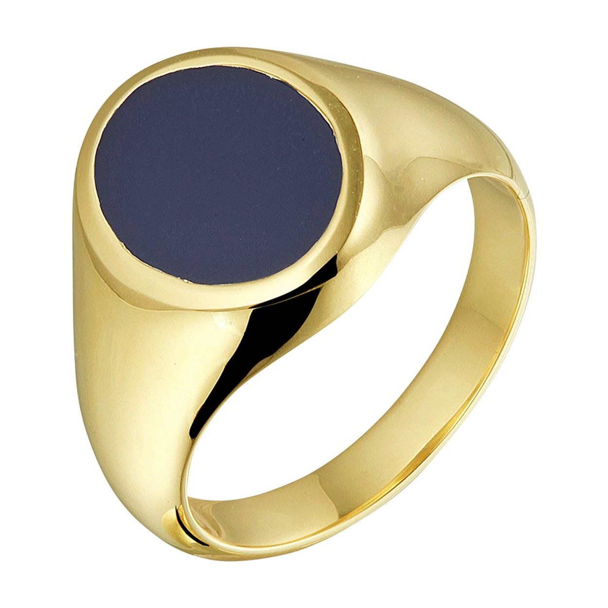 Stijlvolle geelgouden zegelring uitgevoerd met een lagensteen. Glam up your outfit! Combineer deze ring met bijpassende sieraden uit onze collectie. De ring geeft je look direct een chique uitstraling.