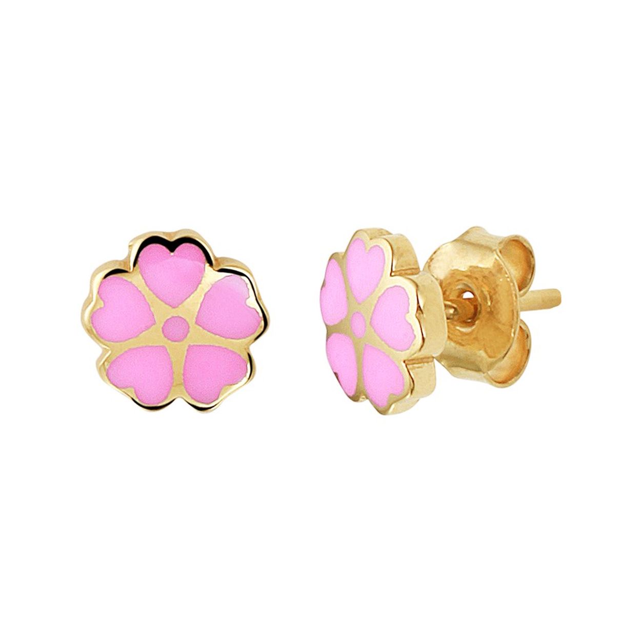 Beschrijving: Schattige geelgouden oorknoppen in de vorm van een bloem uitgevoerd met roze emaille. De oorknoppen hebben een afmeting van 6.5 x 6.5mm en hebben een stevige pouchette sluiting. Tip: Leuk om kado te geven! Zie je ze al stralen?
Verpakt per: 1
Doelgroep: kinderen
Breedte: 6.5 mm
Hoogte: 6.5 mm