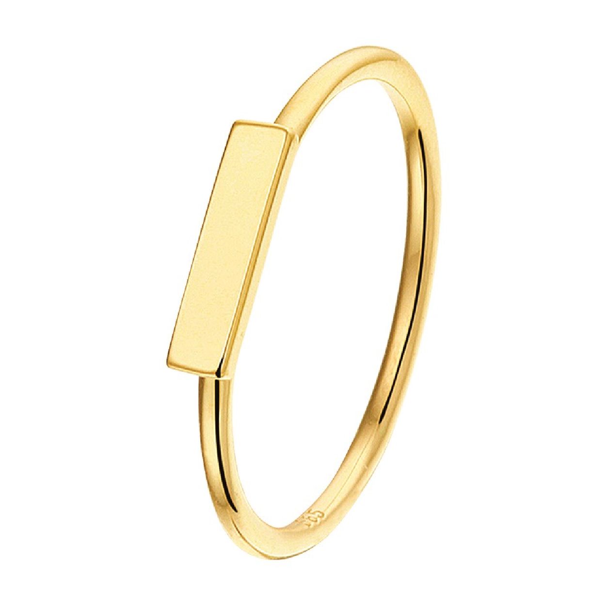 De ring is gemaakt van geelgoud en is goudkleurig. Het is een sieraad voor dames.