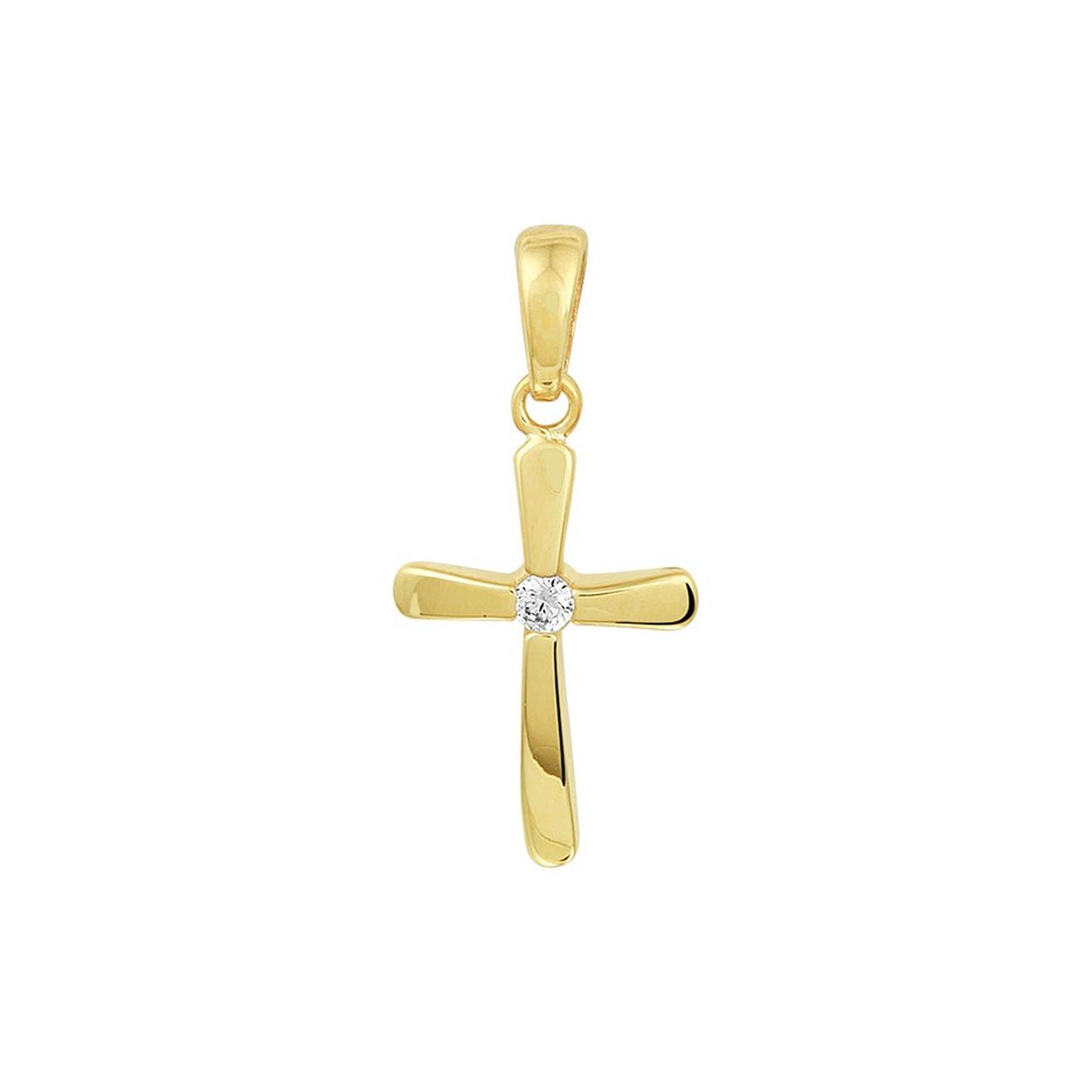 Beschrijving: Geelgouden hanger met een kruis uitgevoerd met een schitterende zirkonia en een stevig hangoog. Het kruis heeft afmetingen van 15.5x10.5mm en de totale hoogte van de hanger is 22mm. De hanger is ook goed te combineren met een bijpassend collier uit onze collectie.
Breedte: 10.5 mm
Hoogte: 15.5 mm
Zetting: solitaire (kastzetting)