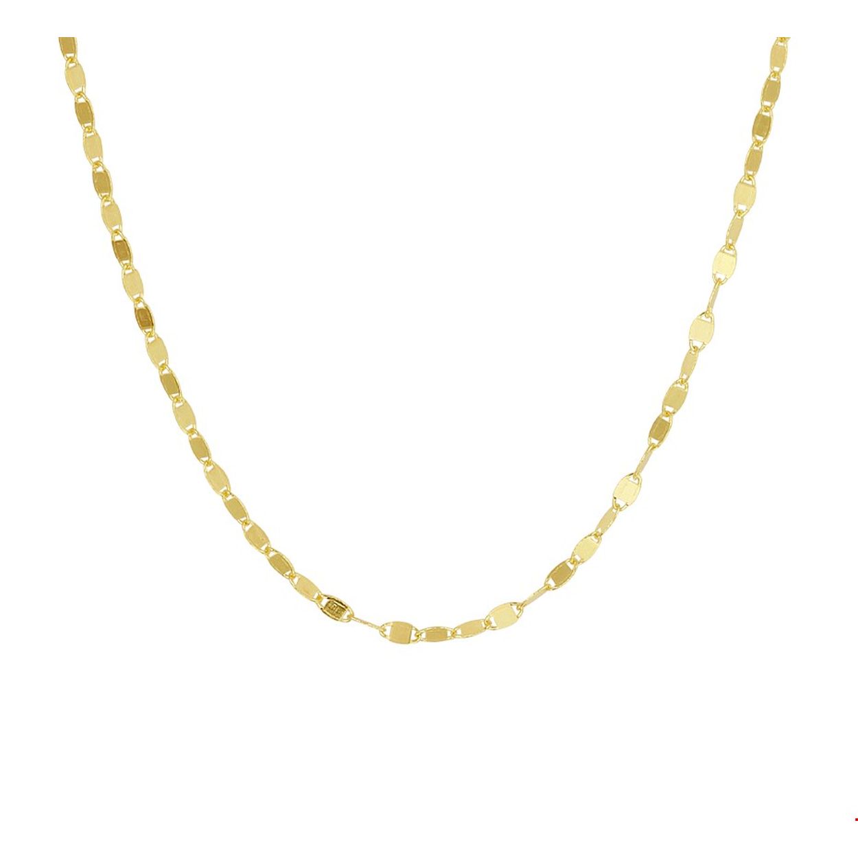 Beschrijving: Geelgouden collier met een draaglengte van 45cm en een schakelbreedte van 2mm. Het collier is uitgevoerd met een stevige karabijn sluiting. Minimalistisch design voor een exclusieve uitstraling.