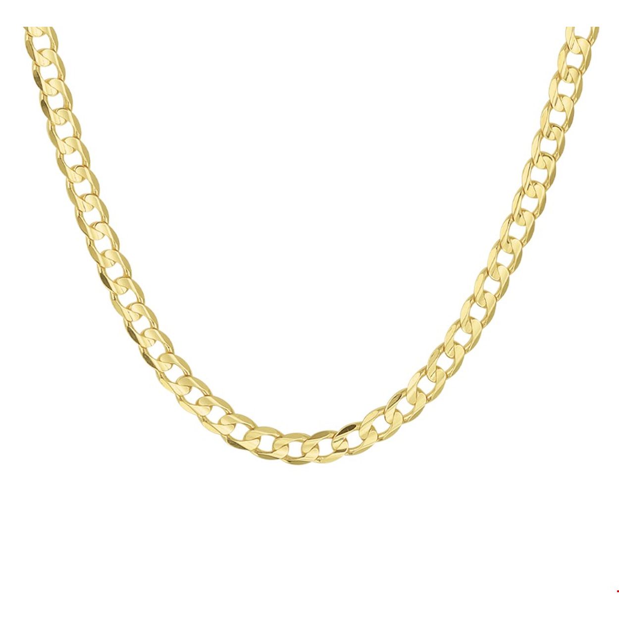 Stoer en stijlvol geelgouden collier met een gourmet schakel. Het collier heeft schakelbreedte van 4.6mm en een draaglengte van 60cm. Uitgevoerd met een stevige karabijn sluiting.