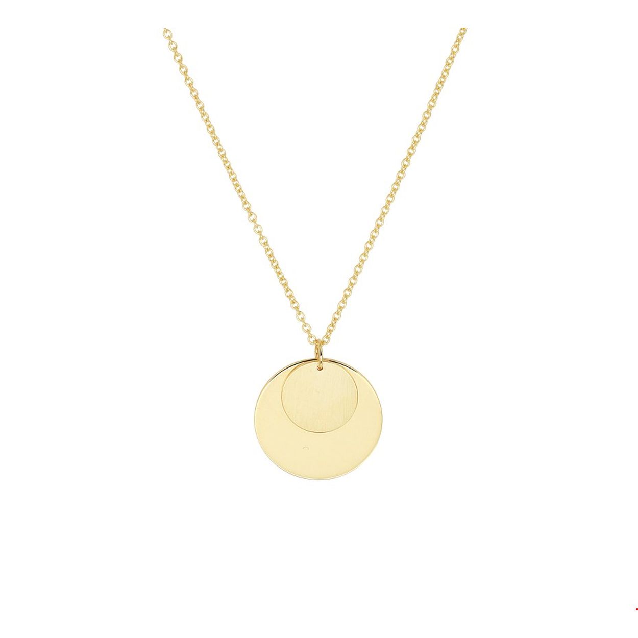 Lengte: 41cm tot 45cm
Breedte: 1mm
Diameter hangers: 9mm en 15mm
Schakel: anker
Materiaal: 14 karaat goud 

Eenvoudig zelf op lengte te verstellen van 41 tot 45 centimeter 
