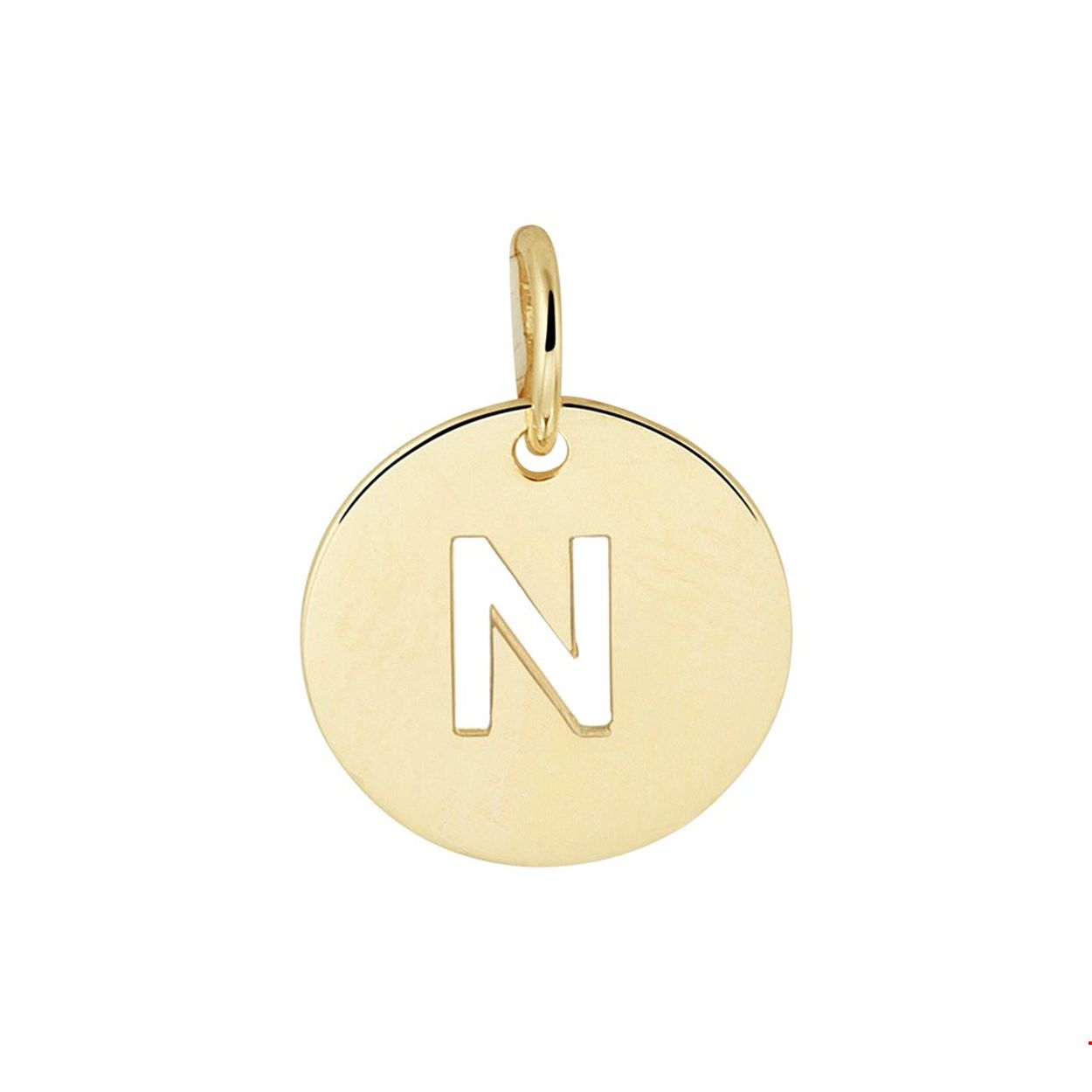 Beschrijving: Geelgouden ronde letter N hanger. De hanger heeft een diameter van 10mm en een totale hoogte van 13mm. Tip: Combineer deze betekenisvolle hanger met een bijpassend collier en geef deze cadeau aan een speciaal persoon.