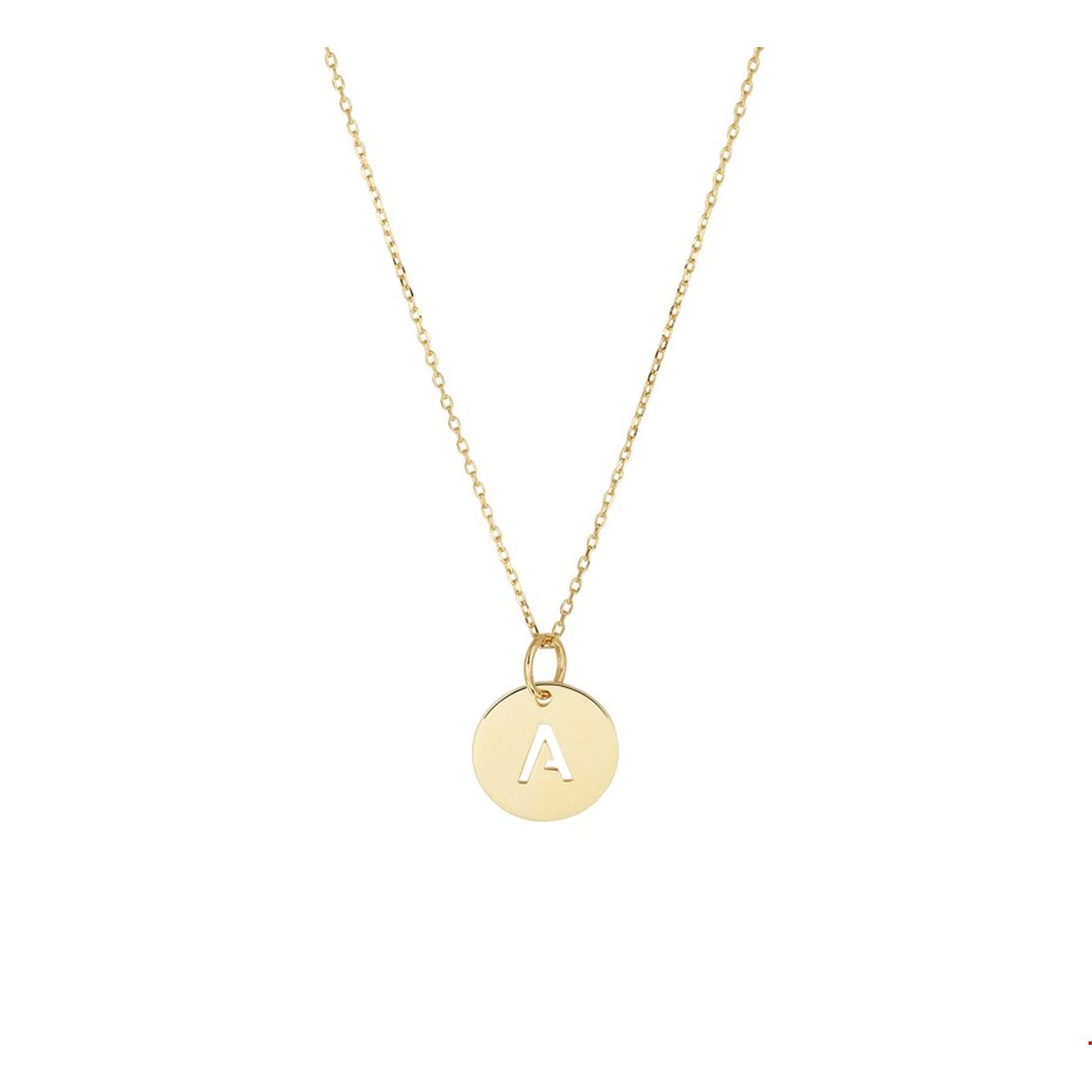 14k Geelgouden anker collier uitgevoerd met een ronde letter A hanger. De hanger heeft een diameter van 10 mm en het collier heeft draaglengtes van 40 42 en 44cm. Tip: Geef dit betekenisvolle collier cadeau aan een speciaal persoon.