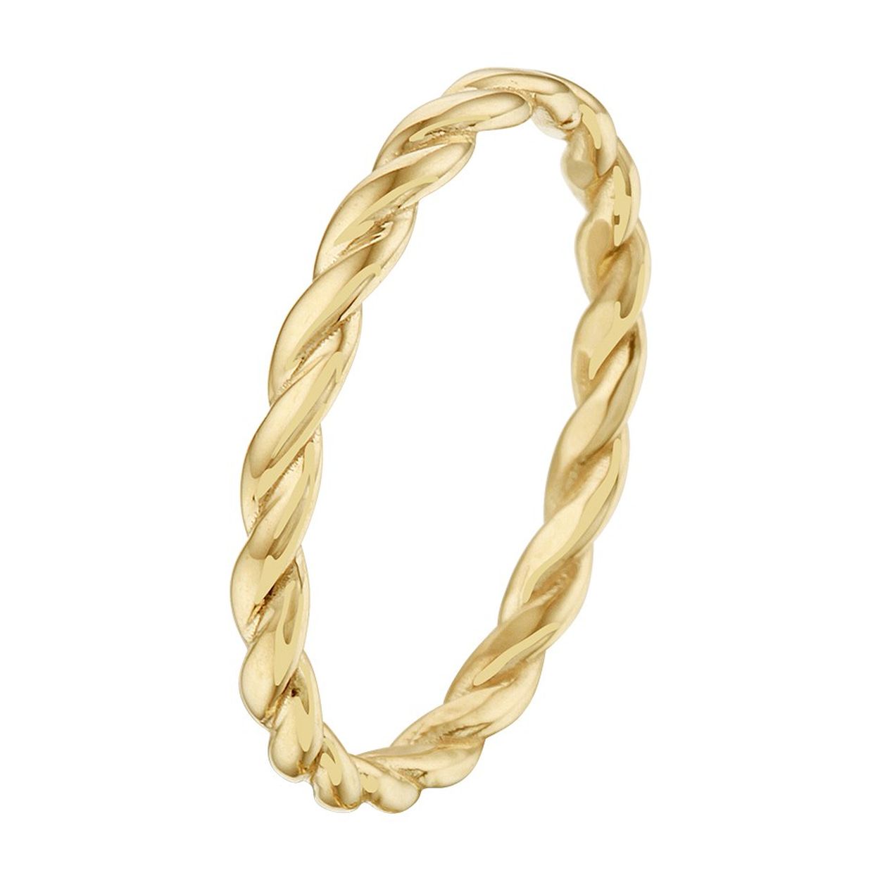 14k Geelgouden aanschuifring. De ring heeft een breedte van 2.5mm.