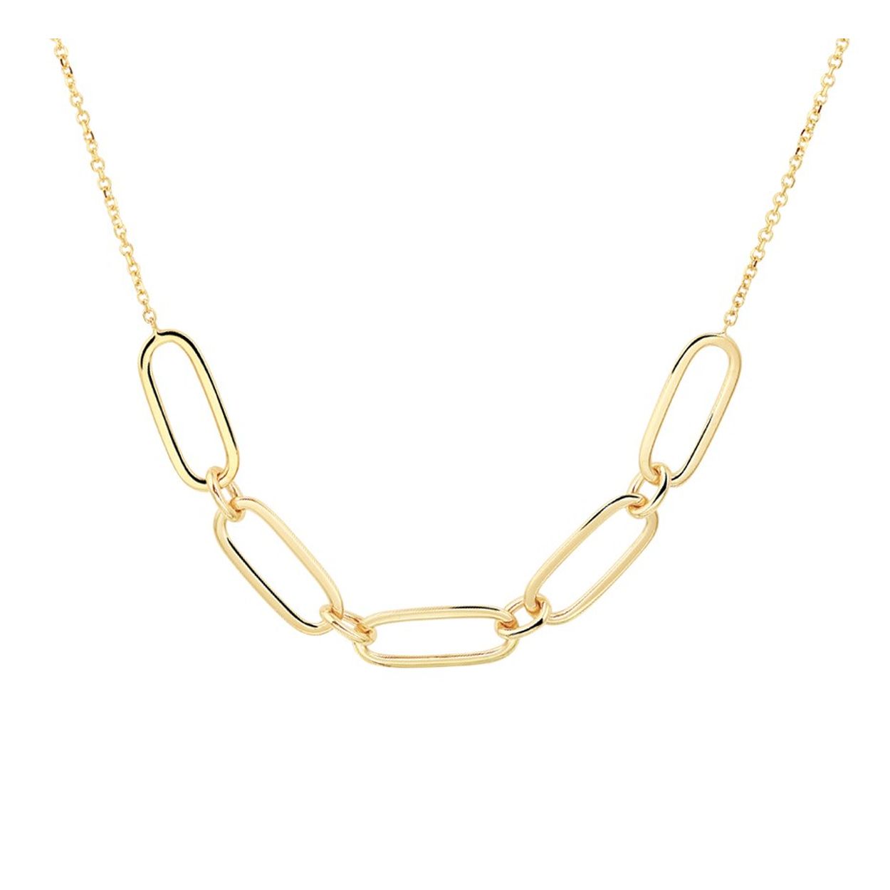 14k Geelgouden 1.1mm anker collier uitgevoerd met een stevige karabijn sluiting en schakels met een breedte van 6mm. Het collier heeft draaglengtes van 42 en 44 cm.