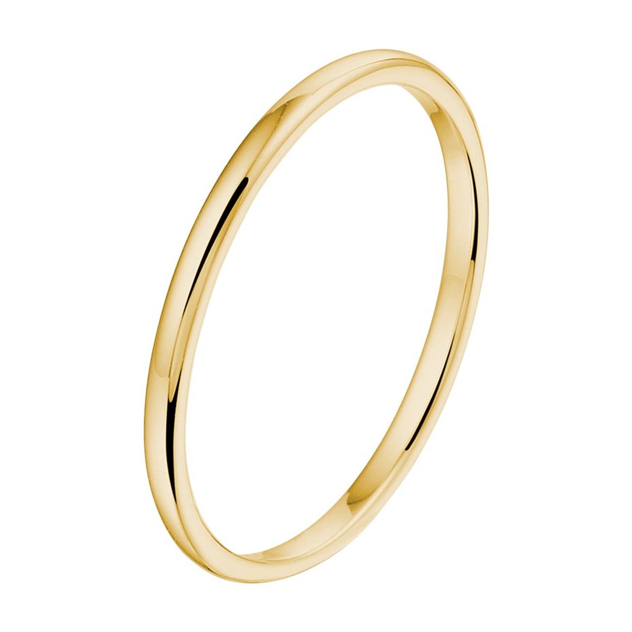 14k Geelgouden aanschuifring. De ring heeft een breedte van 1.5mm.