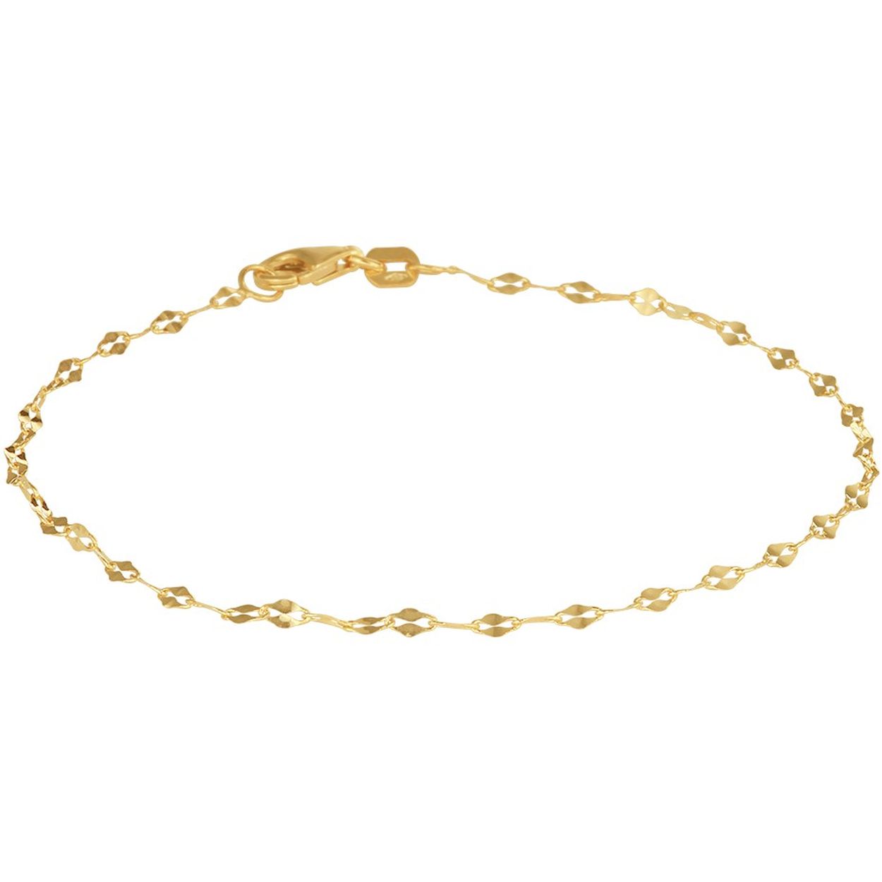 14k Geelgouden armband met een schakelbreedte van 1.8mm. De armband heeft een draaglengte van 18cm en een stevige karabijn sluiting.