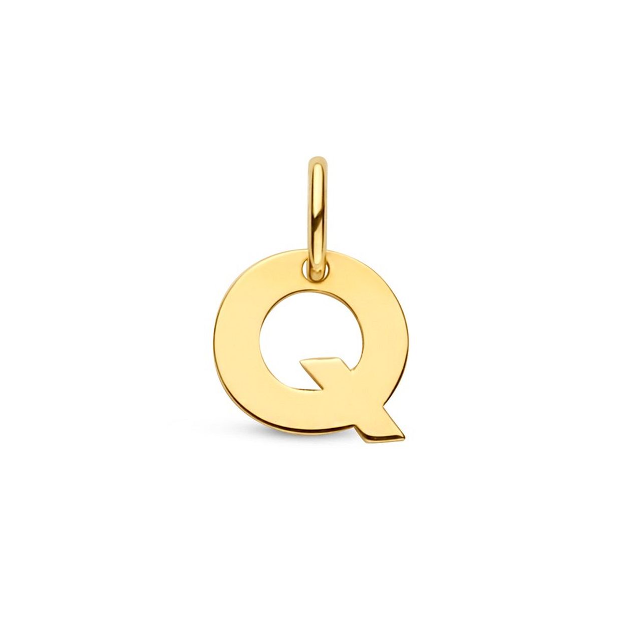 14k Geelgouden hanger uitgevoerd in een letter.