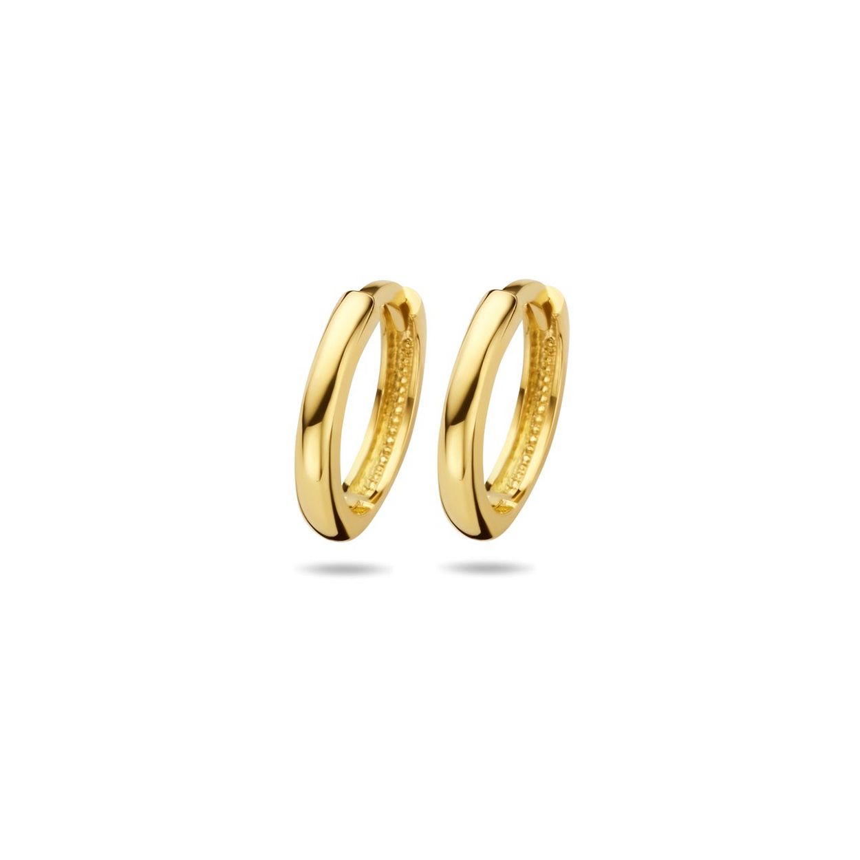 14k Geelgouden klapoorringen. De oorringen hebben dikte van 2mm.