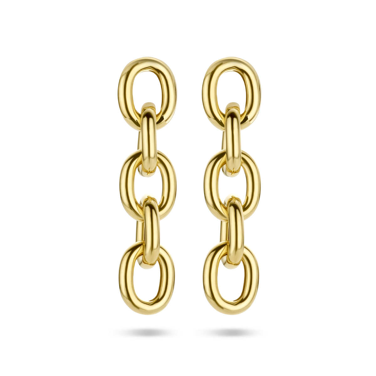 14k Geelgouden oorhangers.