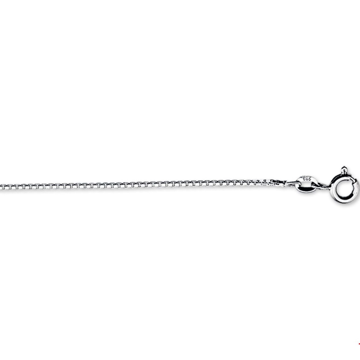 Al in het bezit van een mooie hanger? Dan is dit fijne collier de perfecte aanvulling. Details: Witgouden collier met venetiaanse schakel. 
Doelgroep: unisex
Breedte: 0.8 mm
Langste lengte: 45 cm
