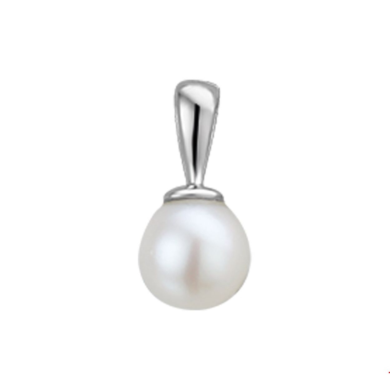 Beschrijving: Witgouden hanger met zoetwaterparel. 
Verpakt per: 1
Doelgroep: dames
Breedte: 5.5 mm
Hoogte: 12 mm