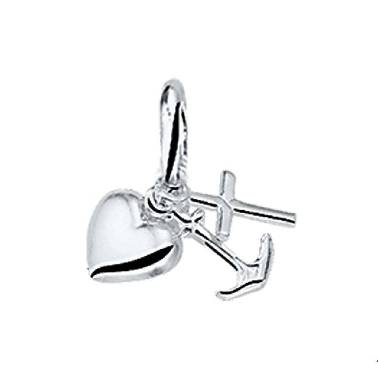 Beschrijving: Geloof hoop en liefde. Drie symbolen - woorden uit de bijbel - onlosmakelijk aan elkaar verbonden. Deze hanger zal voor een ieder die hem draagt een eigen betekenis hebben. Details: Witgouden hanger met geloof hoop en liefde bedels. 
Verpakt per: 1
Doelgroep: unisex
Hoogte: 15 mm
