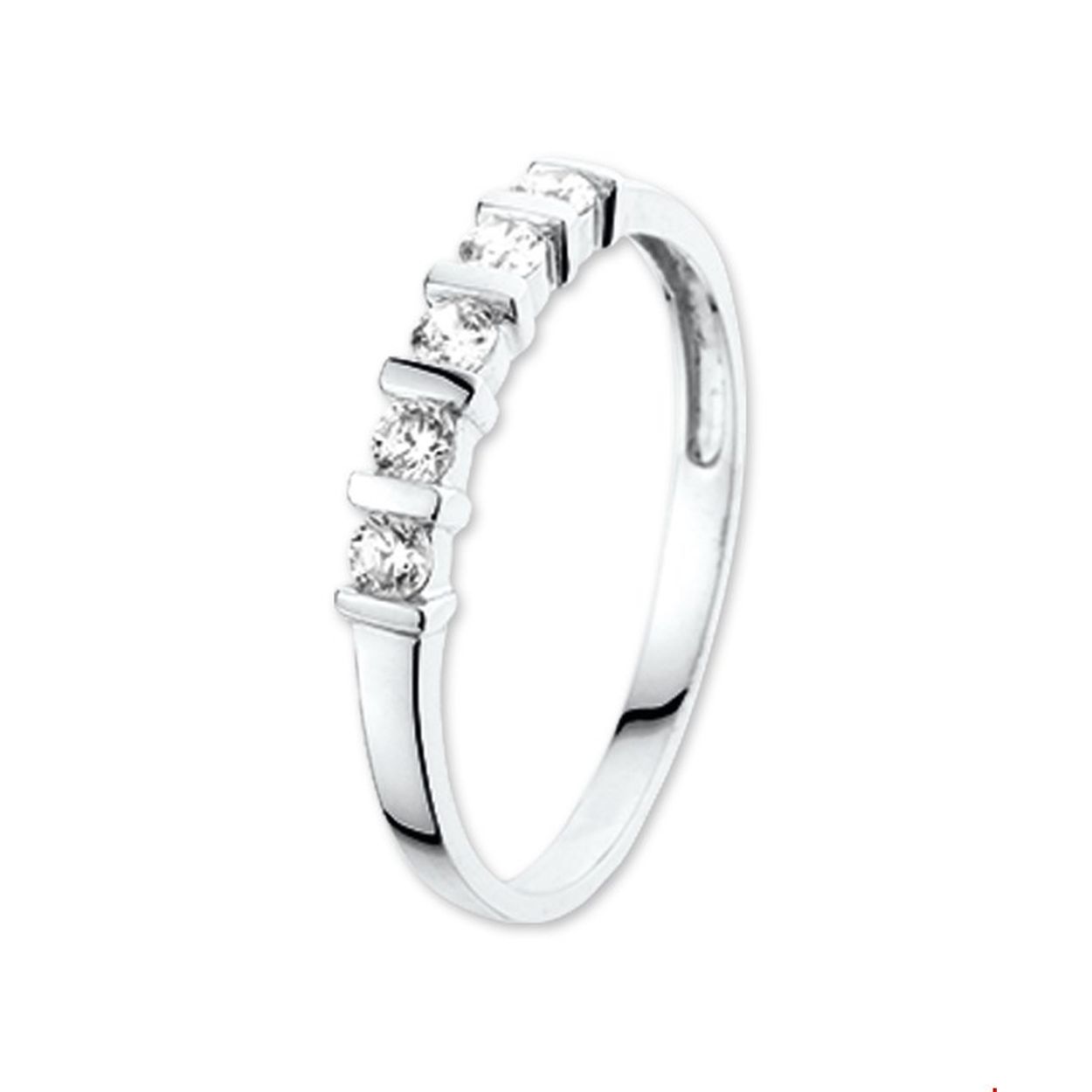 Beschrijving: Witgouden ring met zirkonia.
Uniekenummer serie: 26708
Verpakt per: 1
Doelgroep: dames
Ringmaat: 18.50 mm (58)
Breedte: 3 mm
Zetting: alliance (rijzetting)
