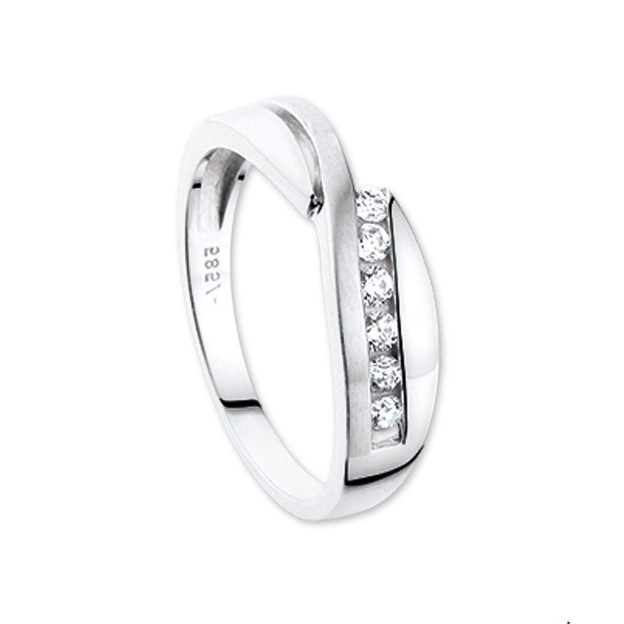 Beschrijving: Witgouden ring met zirkonia.
Uniekenummer serie: 30339
Verpakt per: 1
Doelgroep: dames
Ringmaat: 16.50 mm (52)
Breedte: 5.5 mm
Zetting: entourage (rail zetting)