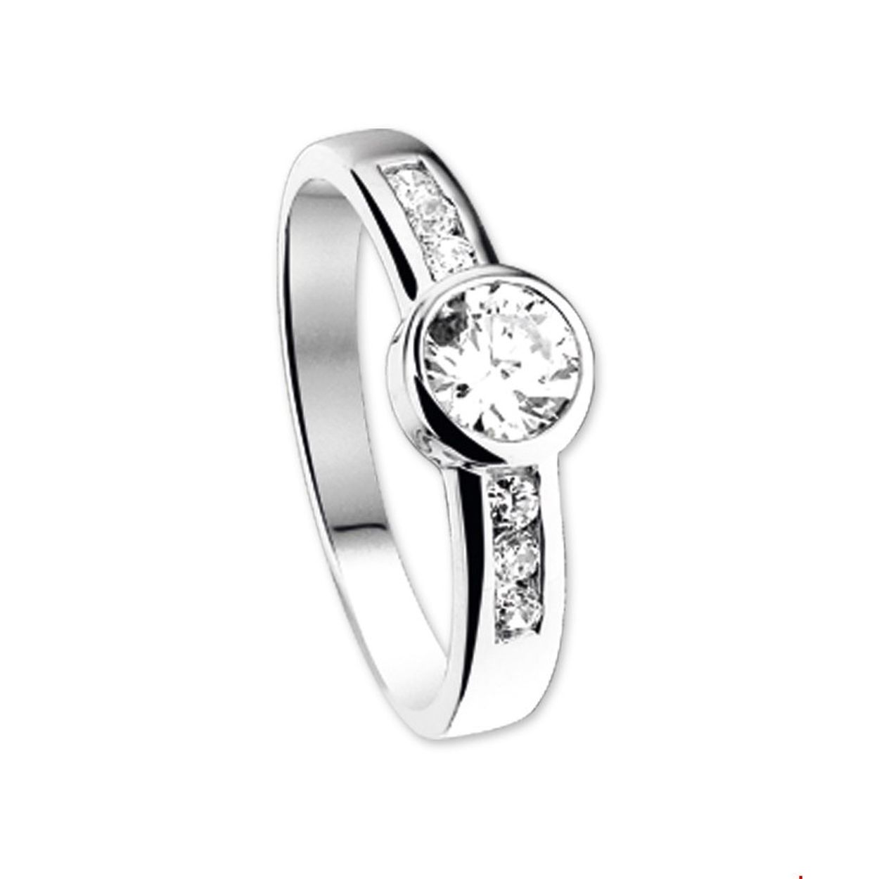 Beschrijving: Witgouden ring met zirkonia.
Uniekenummer serie: 30335
Verpakt per: 1
Doelgroep: dames
Ringmaat: 17.75 mm (56)
Breedte: 6.5 mm
Zetting: entourage (kastzetting)