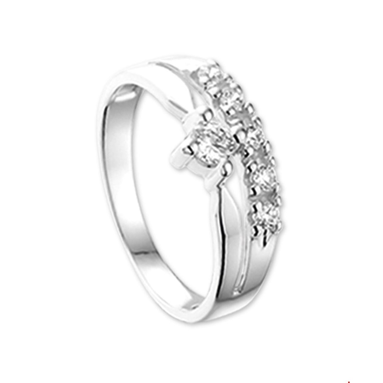 Beschrijving: Witgouden ring met zirkonia.
Uniekenummer serie: 30341
Verpakt per: 1
Doelgroep: dames
Ringmaat: 17.50 mm (55)
Zetting: entourage (chatonzetting)