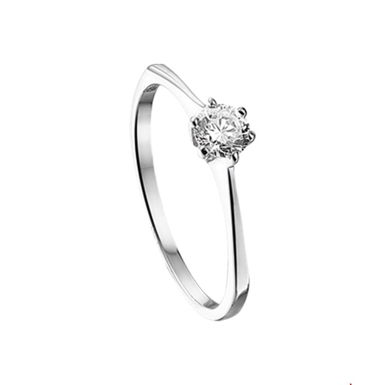 Beschrijving: Een solitair gezette ring is de perfecte balans tussen klassiek en glamour. Mooi in zijn eenvoud. Details: Witgouden ring met zirkonia. 
Uniekenummer serie: 26664
Verpakt per: 1
Doelgroep: dames
Ringmaat: 18.00 mm (57)
Breedte: 1.5 mm
Zetting: solitaire (chatonzetting)