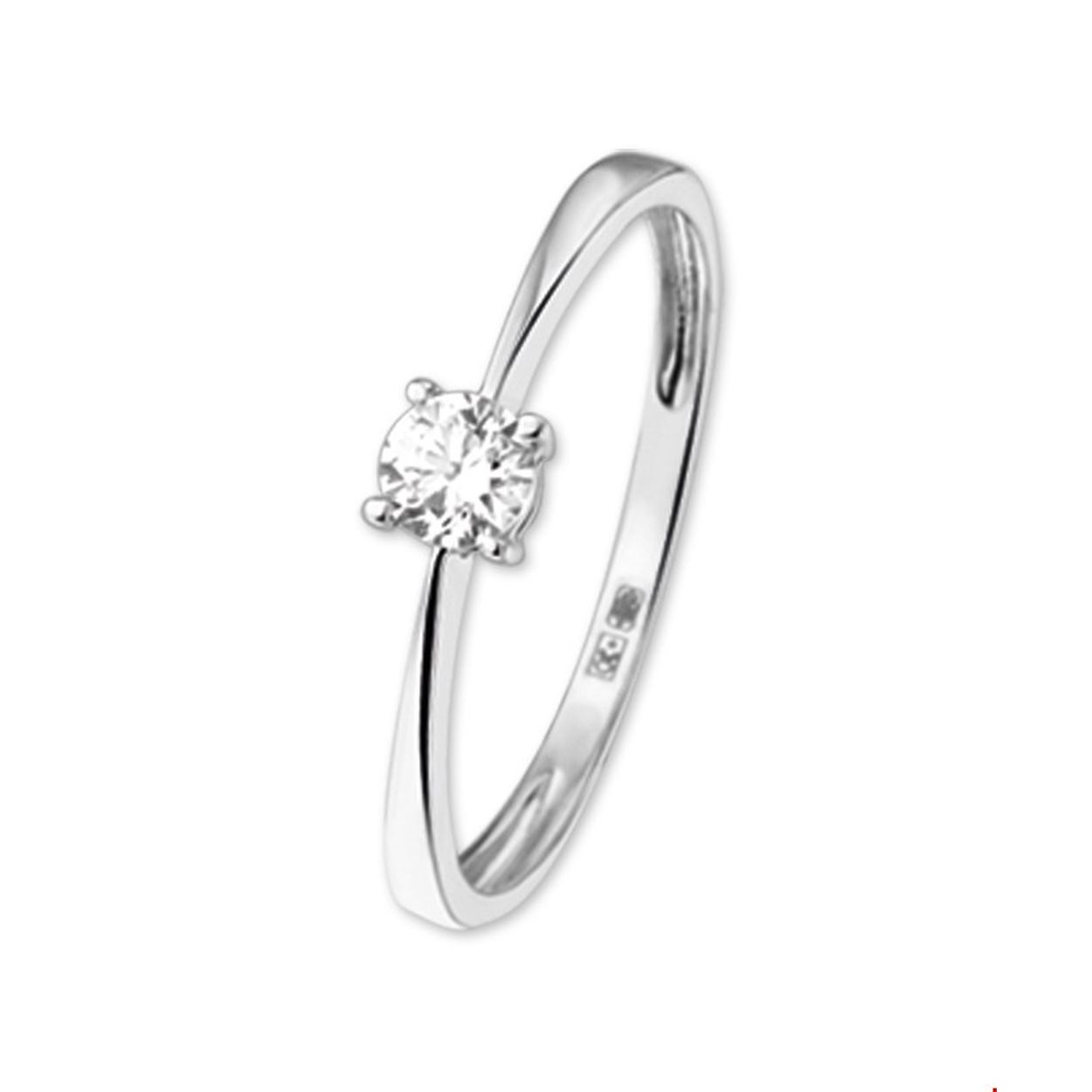 Beschrijving: Een solitair gezette ring is de perfecte balans tussen klassiek en glamour. Deze set staat garant voor een stijlvolle look en de losse items laten zich makkelijk combineren bij andere sieraden. Details: Witgouden ring met zirkonia. De ring is onderdeel van een set. 
Uniekenummer serie: 30324
Verpakt per: 1
Doelgroep: dames
Ringmaat: 17.25 mm (54)
Zetting: solitaire (chatonzetting)