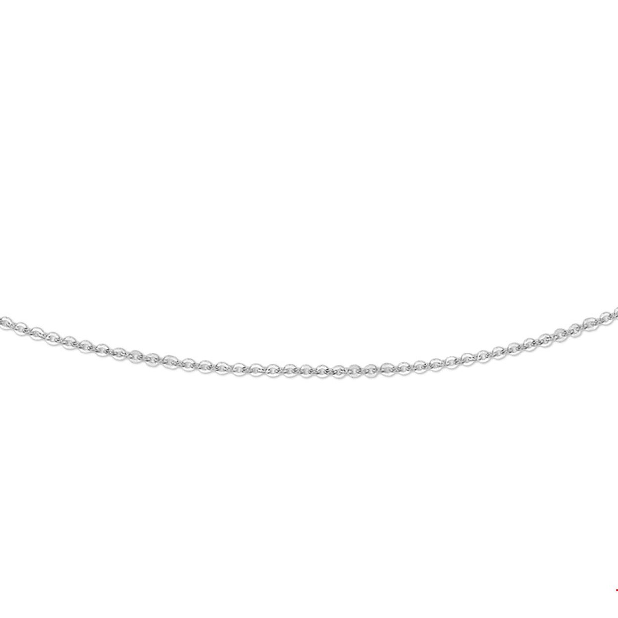 Lengte: 42cm
Breedte: 1.2mm
Schakel:  fantasie
Materiaal : 14 karaat witgoud
