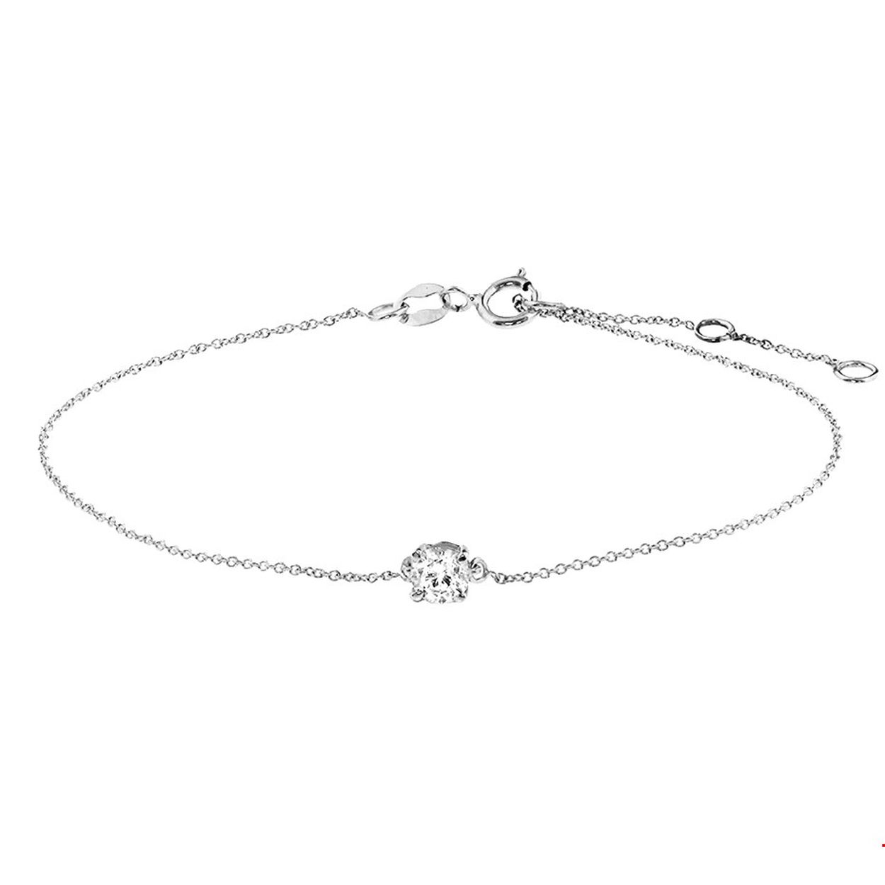 Beschrijving: Witgouden anker armband uitgevoerd met een schitterende zirkonia. Een goede garderobe begint bij de basis en ditzelfde geldt voor een tijdloze sieradencollectie! Deze basic armband met draaglengtes van 16.5 17.5 en 18.5cm past bij iedere outfit en is met veel andere sieraden te combineren.
Verpakt per: 1
Doelgroep: dames
Breedte: 4 mm
Kortste lengte: 16.5 mm
Langste lengte: 18.5 mm
Zetting: solitaire (chatonzetting)