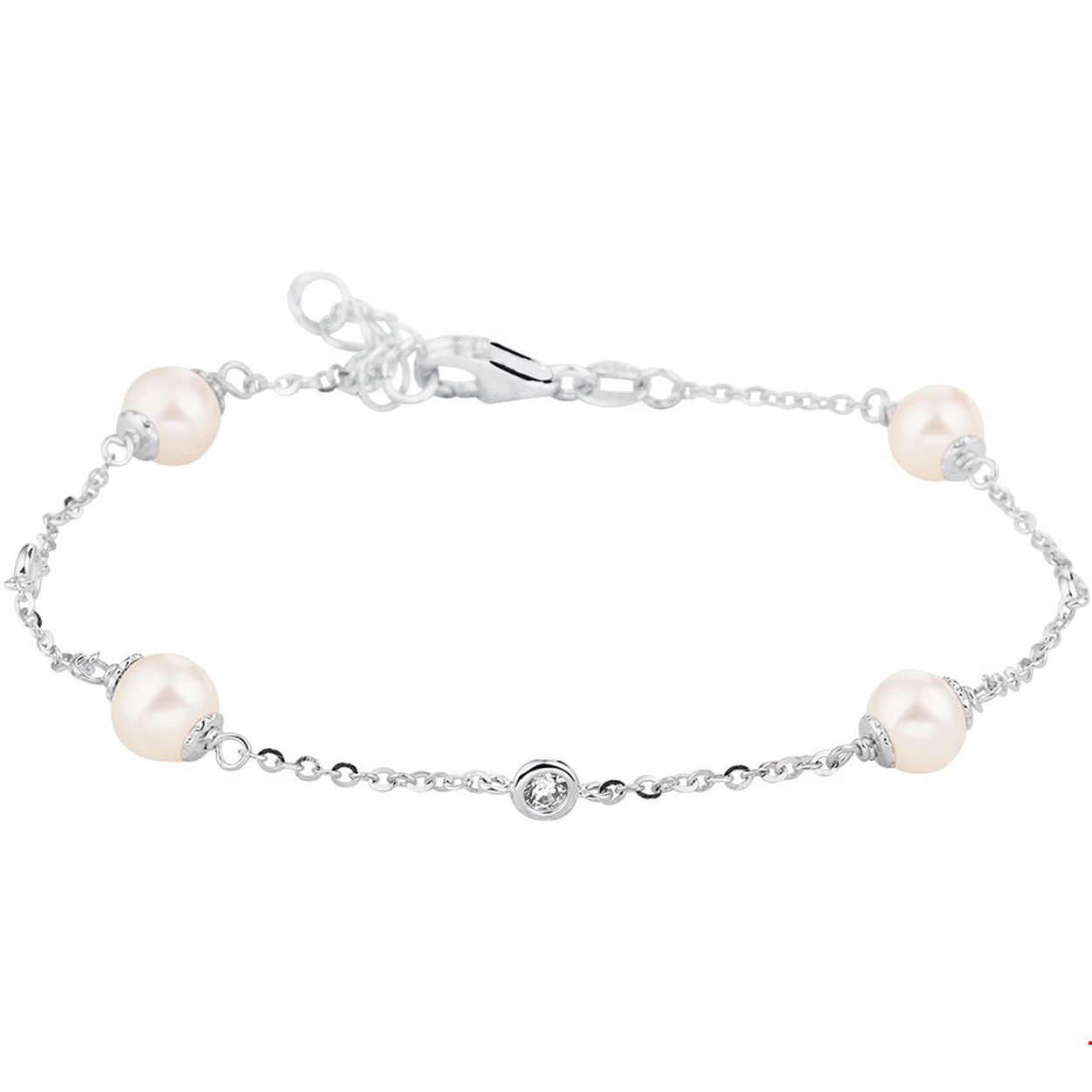 Beschrijving: Stijlvol witgouden 1.2mm anker armband uitgevoerd met zoetwaterparels van 5mm en briljant geslepen zirkonia in een 3mm zetkast. De armband is te combineren met bijpassende sieraden uit onze collectie.
Verpakt per: 1
Doelgroep: dames
Breedte: 1.3 mm
Kortste lengte: 16 mm
Langste lengte: 19 mm