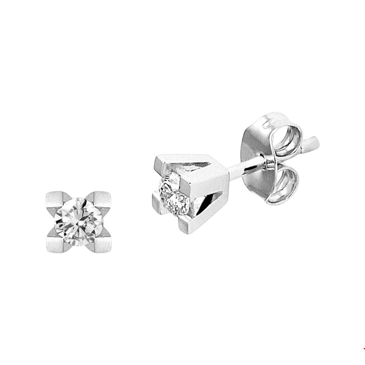 Beschrijving: Luxe witgouden oorknoppen met een afmeting van 4x4mm beide uitgevoerd met een briljant geslepen diamant van 0.10ct. Tip: Perfect kado voor dierbare of geliefde! Diamonds are girls best friend!
Doelgroep: dames
Breedte: 4 mm
Hoogte: 4 mm
Zetting: solitaire (chatonzetting)