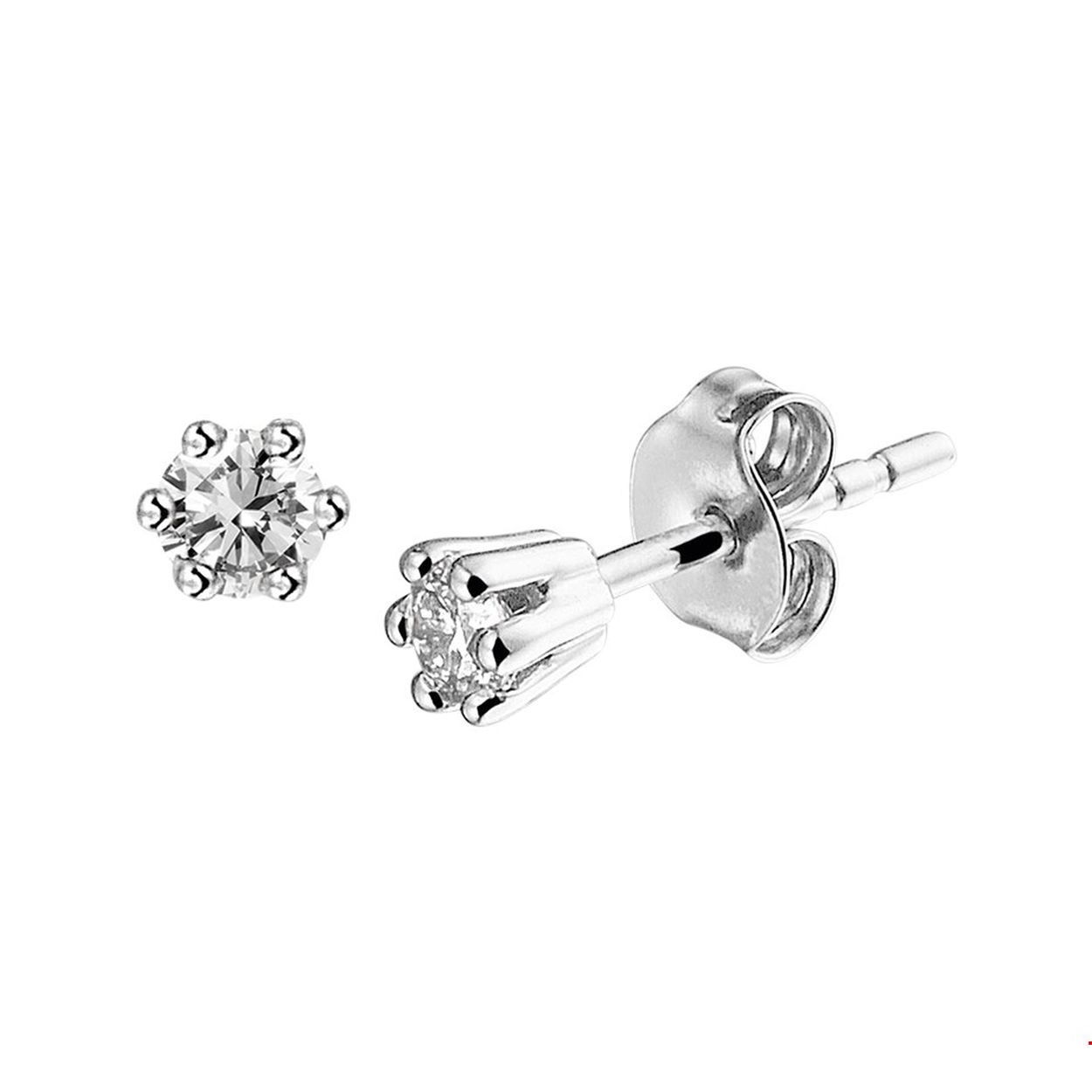 Luxe witgouden oorknoppen met een diameter van 4mm beide uitgevoerd met een briljant geslepen diamant van 0.10ct. Tip: Perfect kado voor dierbare of geliefde! Diamonds are girls best friend!
Doelgroep: dames
Zetting: solitaire (chatonzetting)