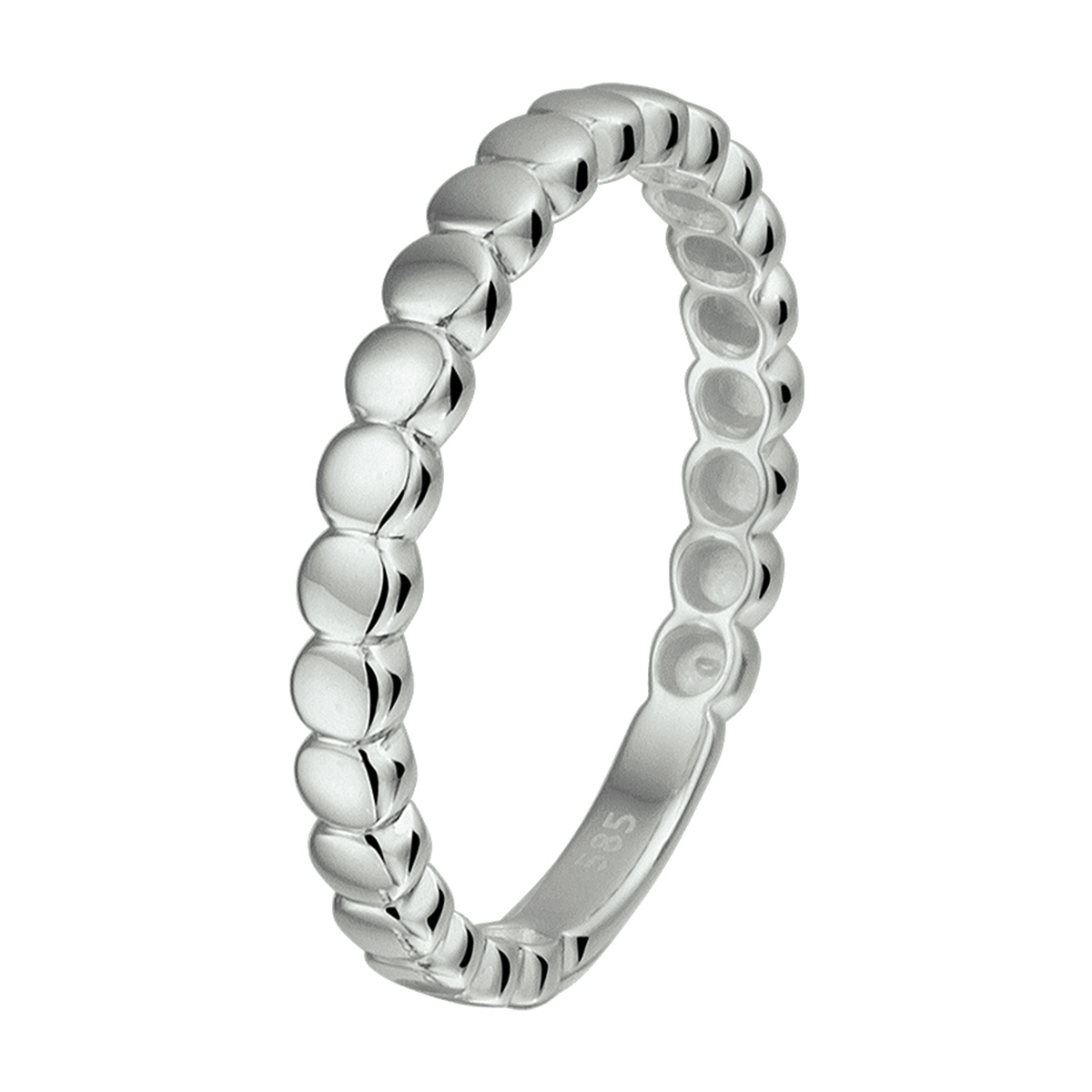 Witgouden aanschuifring van 2.5mm breed. De ring is ook verkrijgbaar in het geel- en rosegoud.