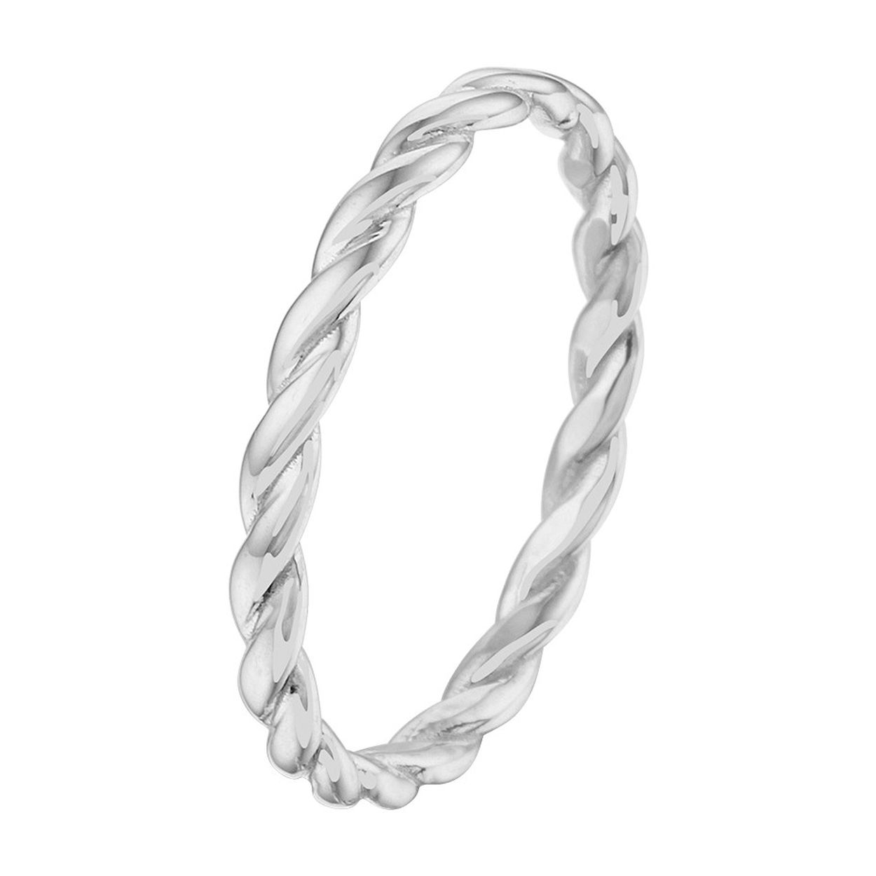 14k Witgouden aanschuifring. De ring heeft een breedte van 2.5mm.